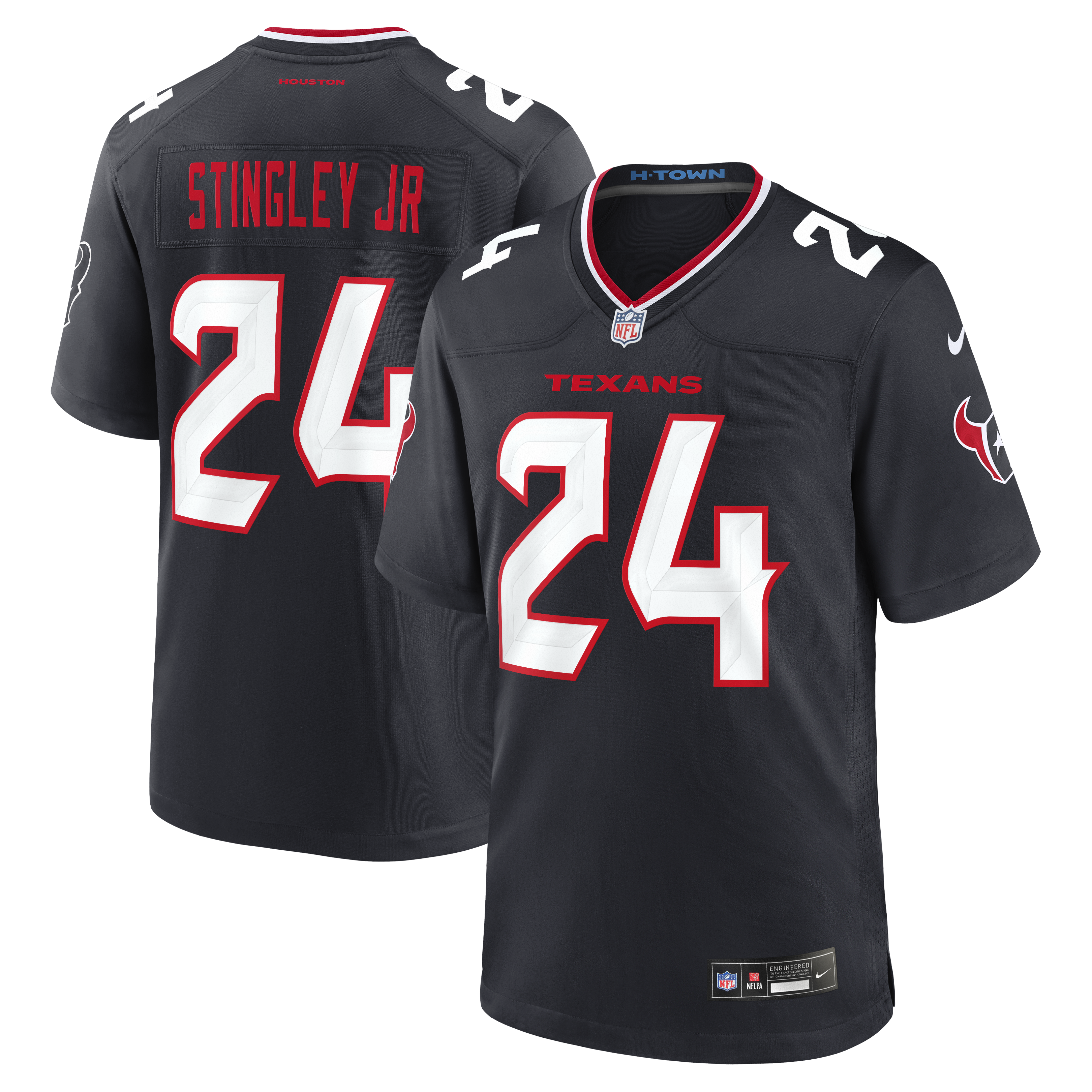 Derek Stingley Jr Houston Texans Game Jersey Navy NFL Football Fan Wear