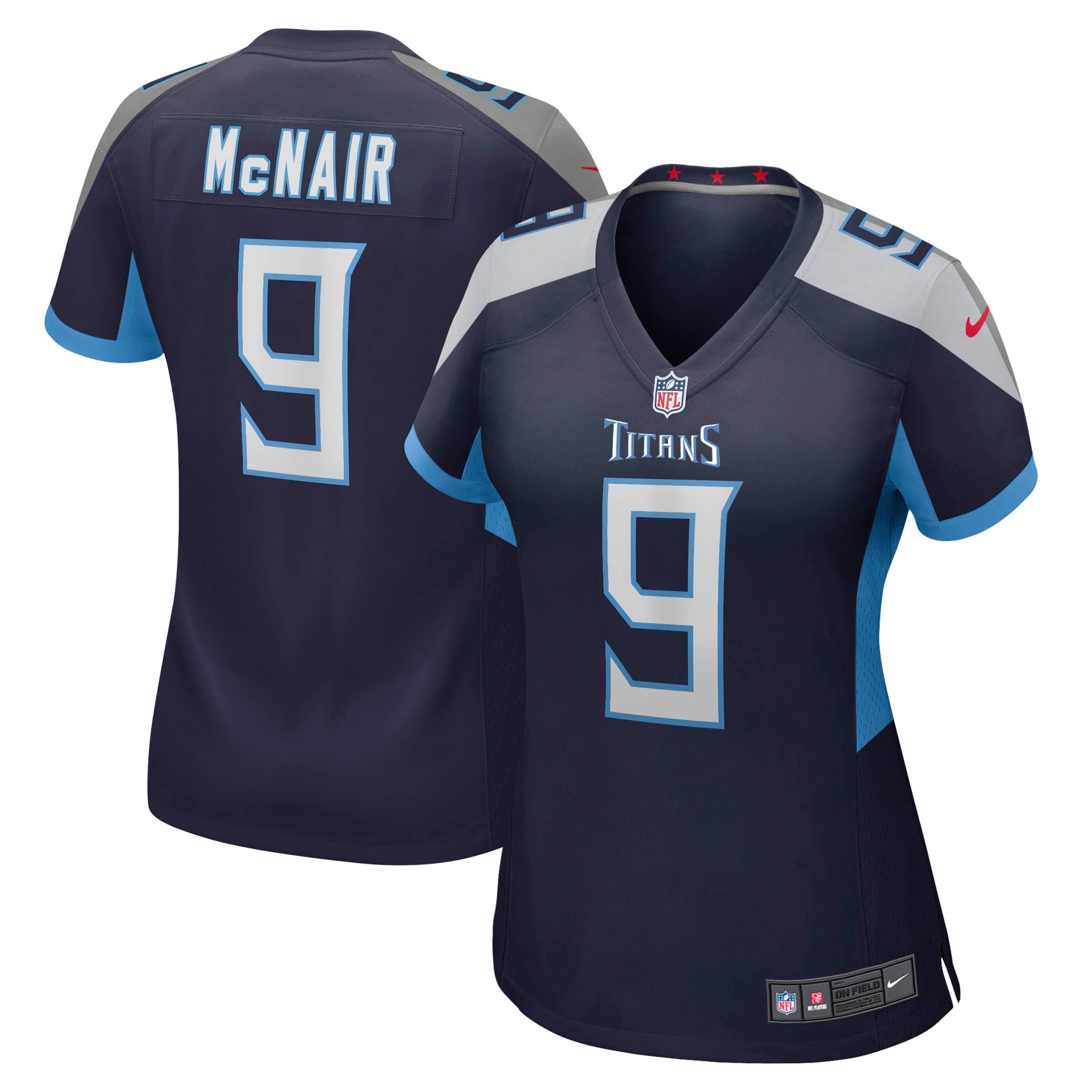 Retired Steve McNair Tennessee Titans Player Jersey Navy NFL Football Fan Wear