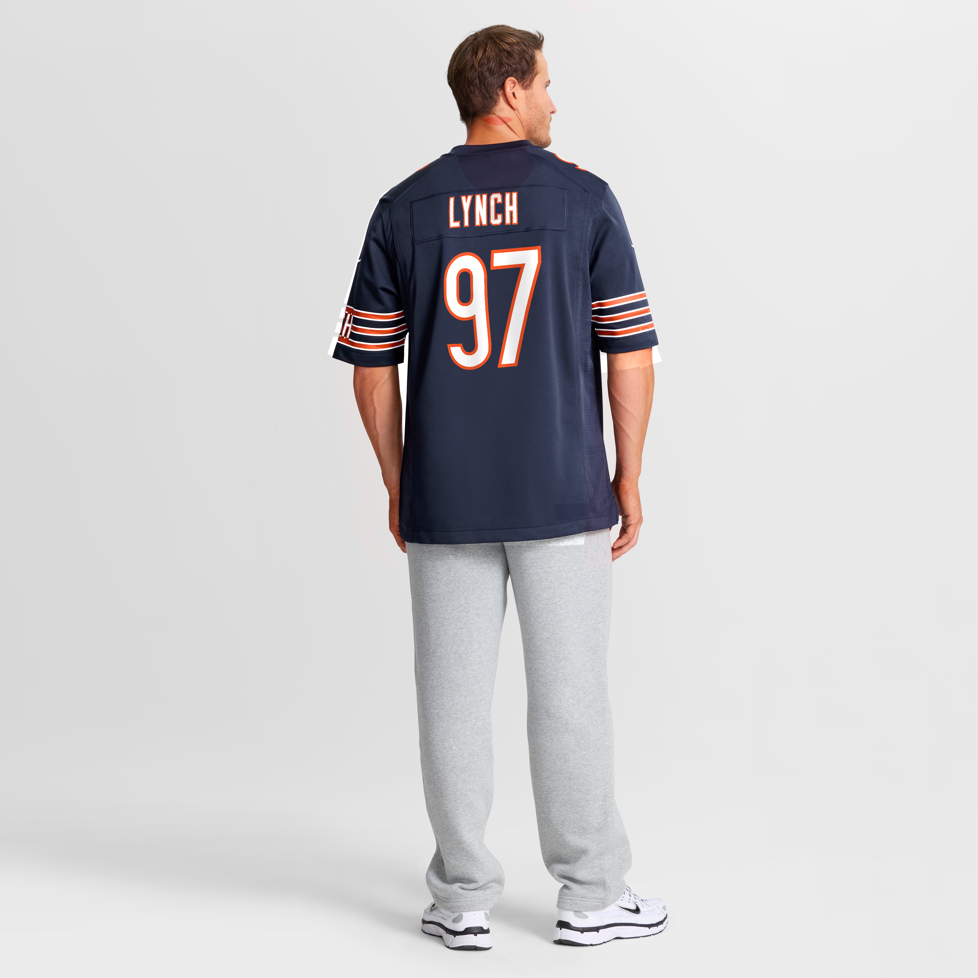 James Lynch Chicago Bears Game Jersey Navy NFL Football Fan Wear