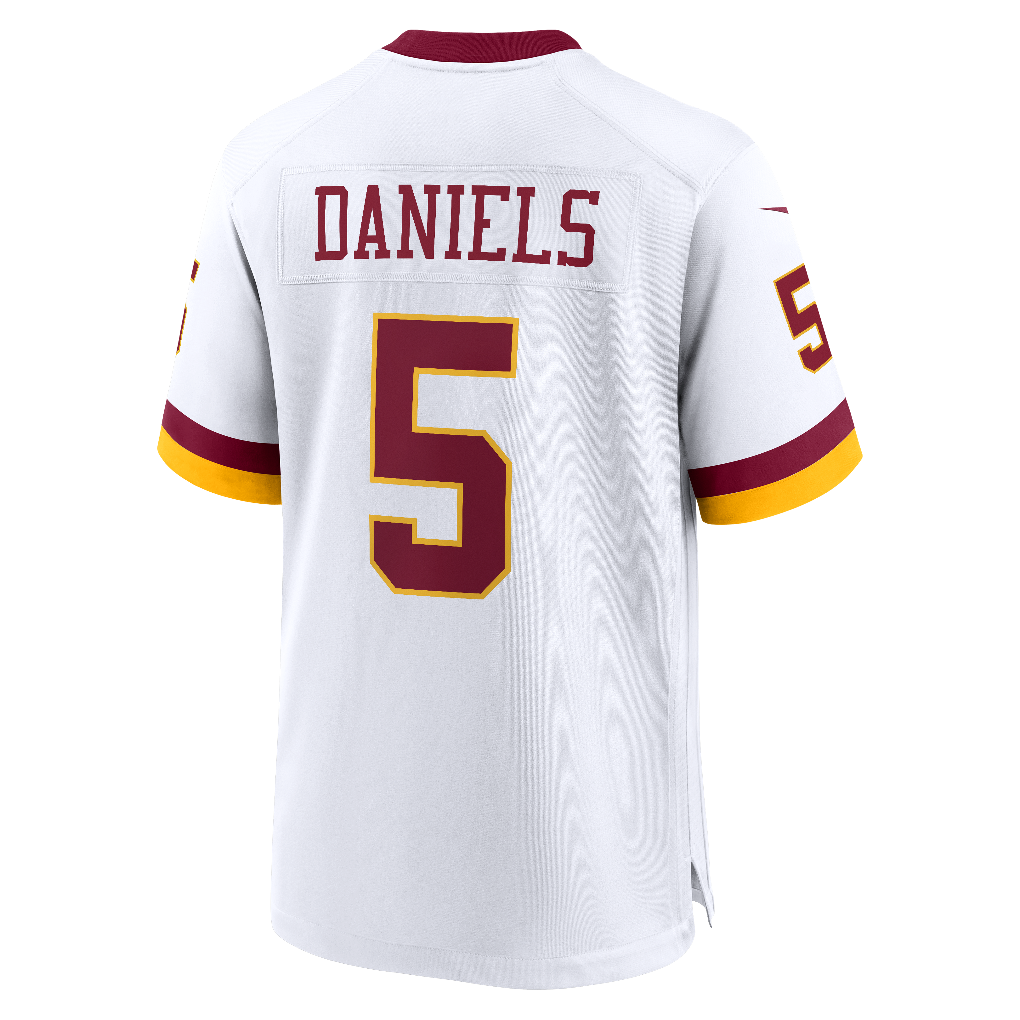 Jayden Daniels Washington Commanders Game Jersey White NFL Football Fan Wear