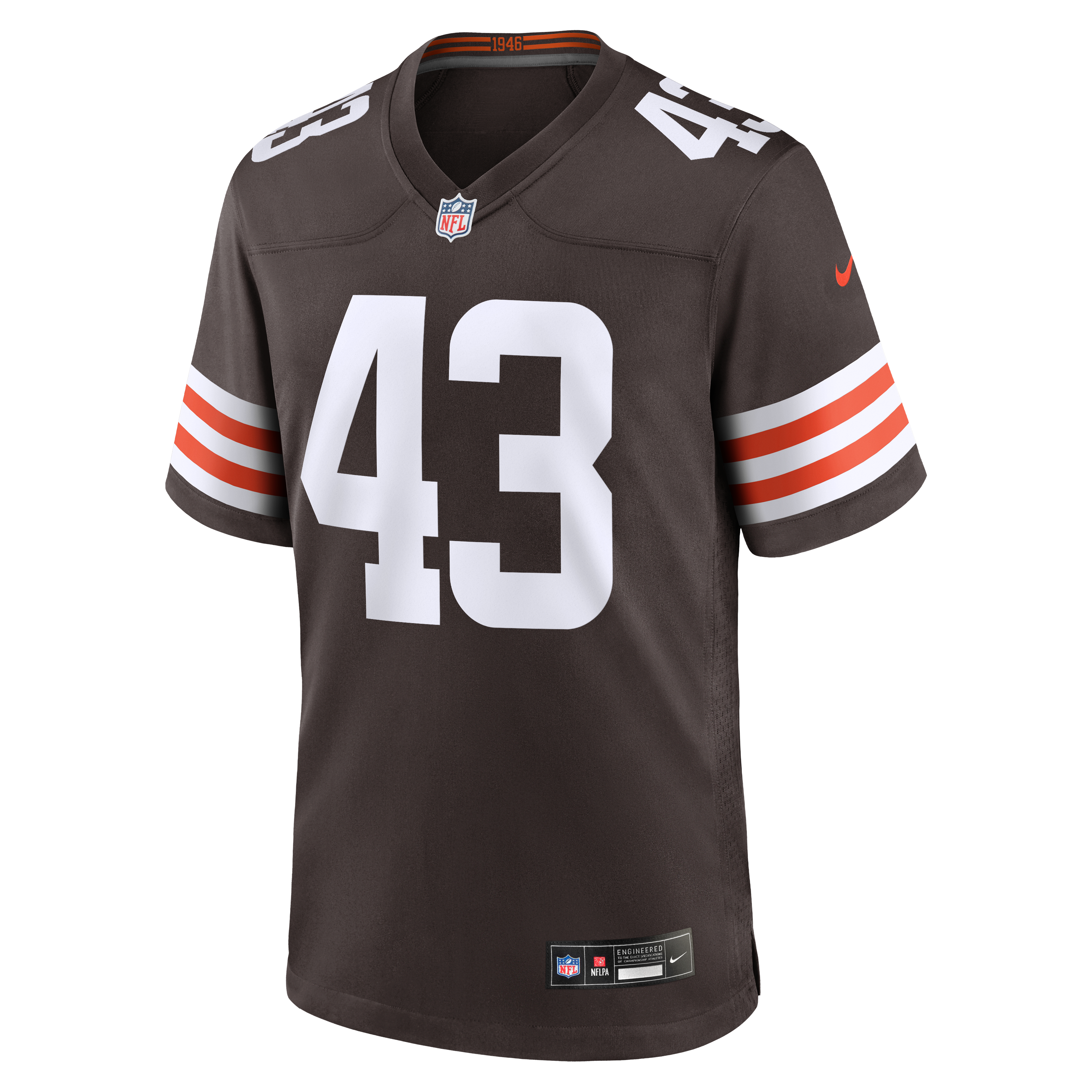 Mohamoud Diabate Cleveland Browns Game Jersey Brown NFL Football Fan Wear