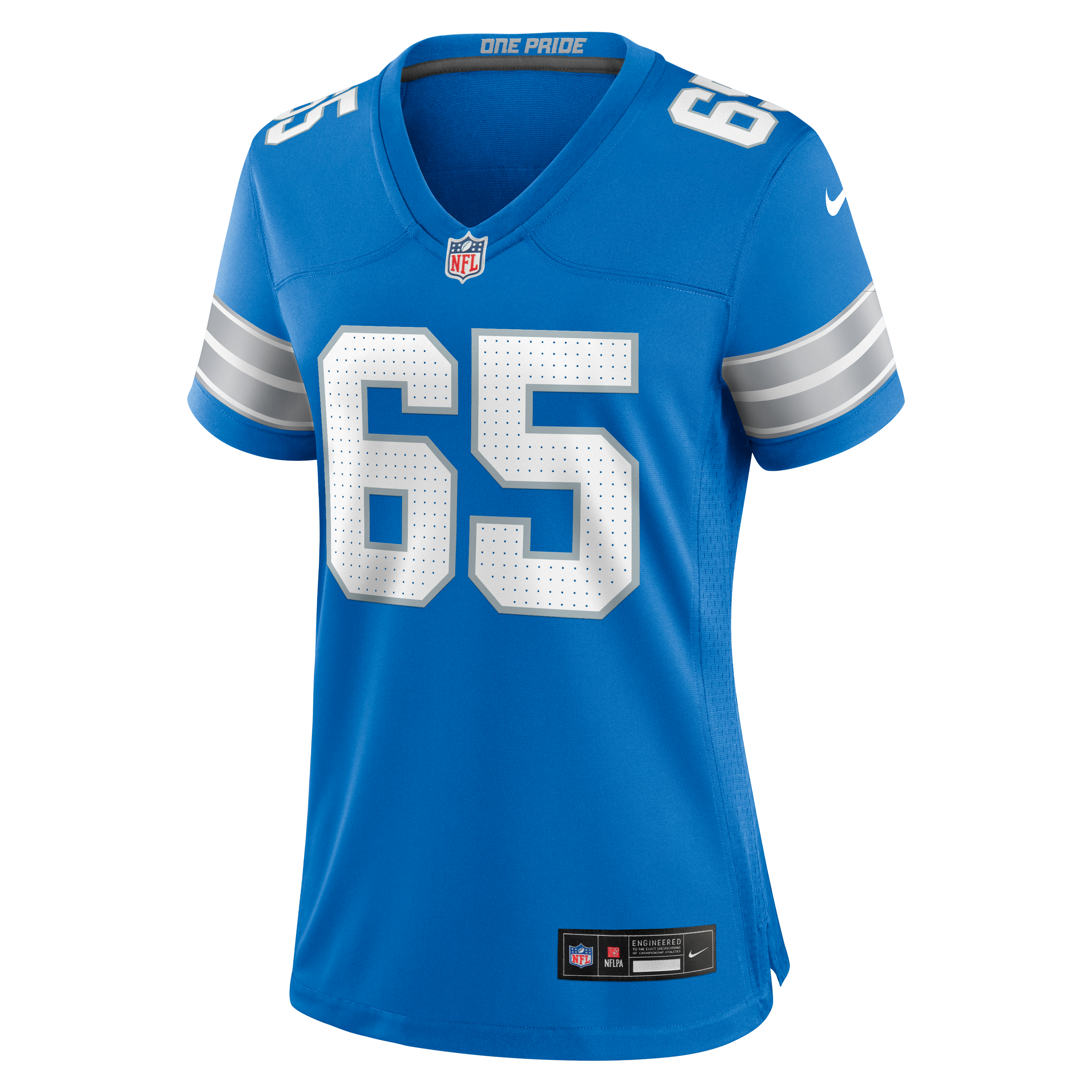 Seth McLaughlin Detroit Lions Game Jersey Blue NFL Football Fan Wear