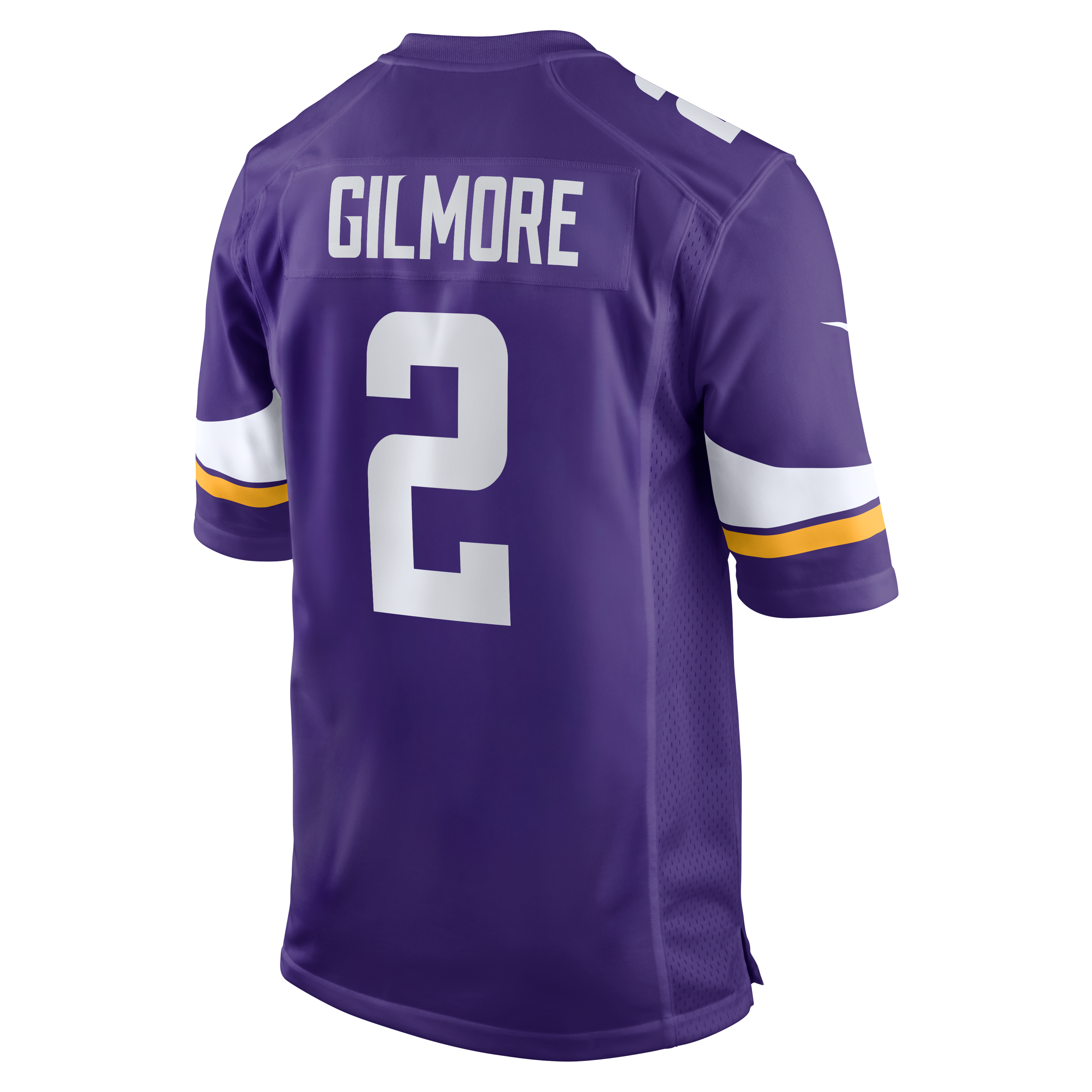 Stephon Gilmore Minnesota Vikings Game Jersey Purple NFL Football Fan Wear Stephon Gilmore