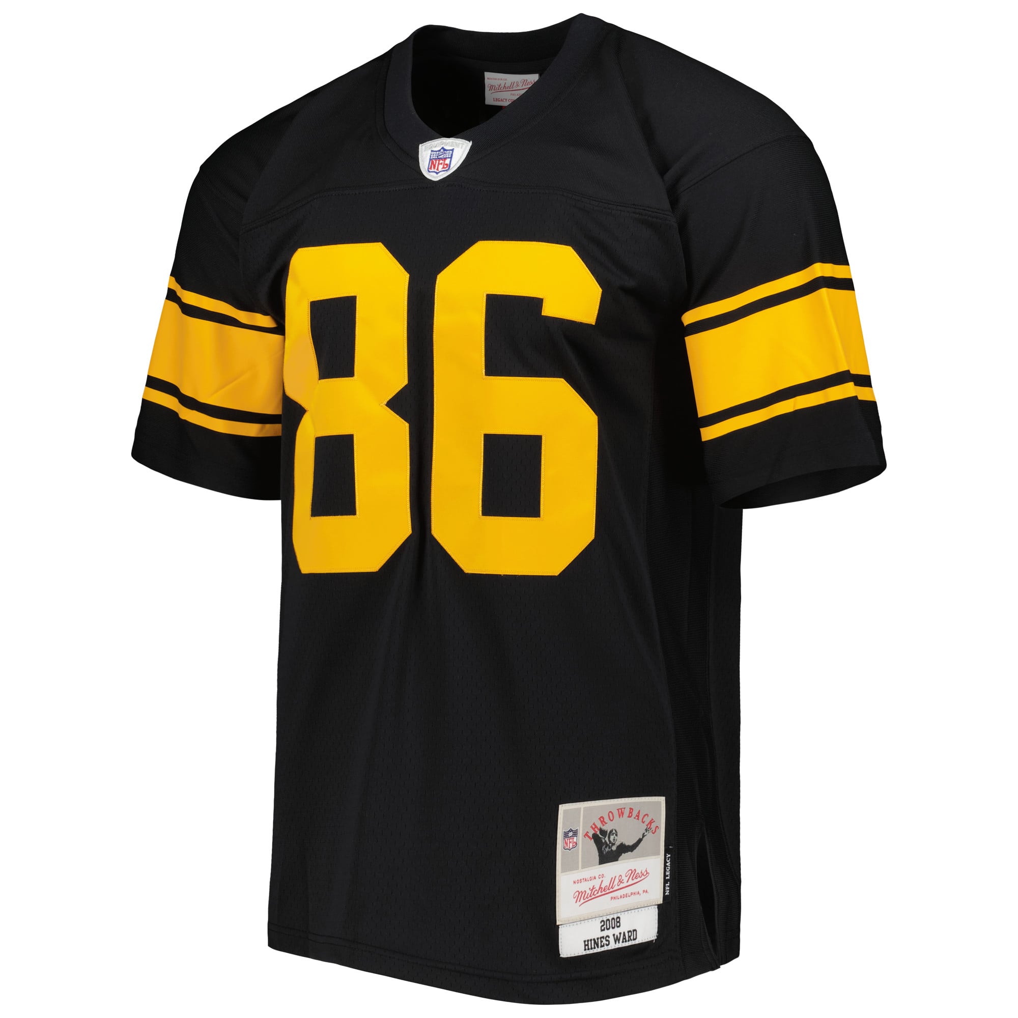 Hines Ward Mitchell Pittsburgh Steelers Replica Jersey Black NFL Football Fan Wear Hines Ward Mitchell