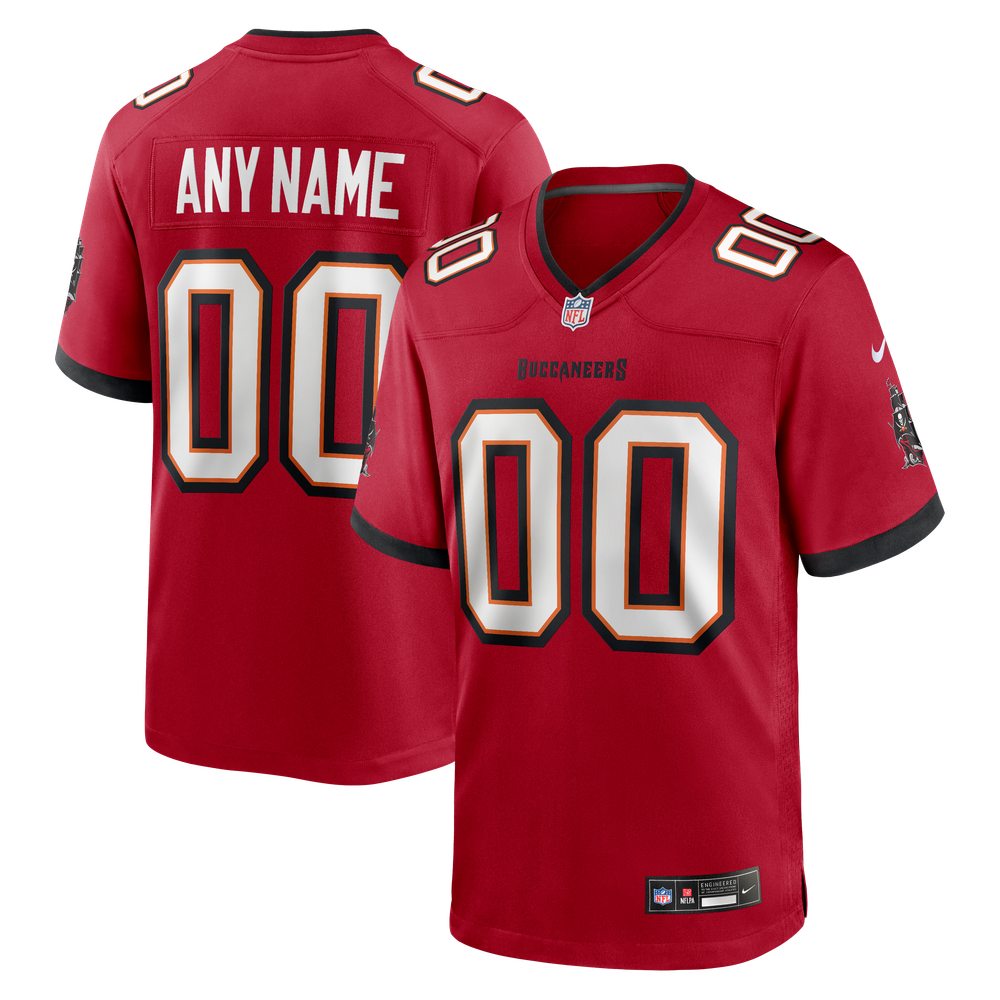 Tampa Bay Buccaneers Game Jersey Red NFL Football Fan Wear Custom Number