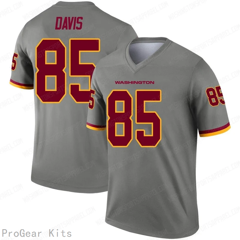 Vernon Davis Inverted Washington Commanders Legend Jersey No.85 Gray NFL Football Fan Wear