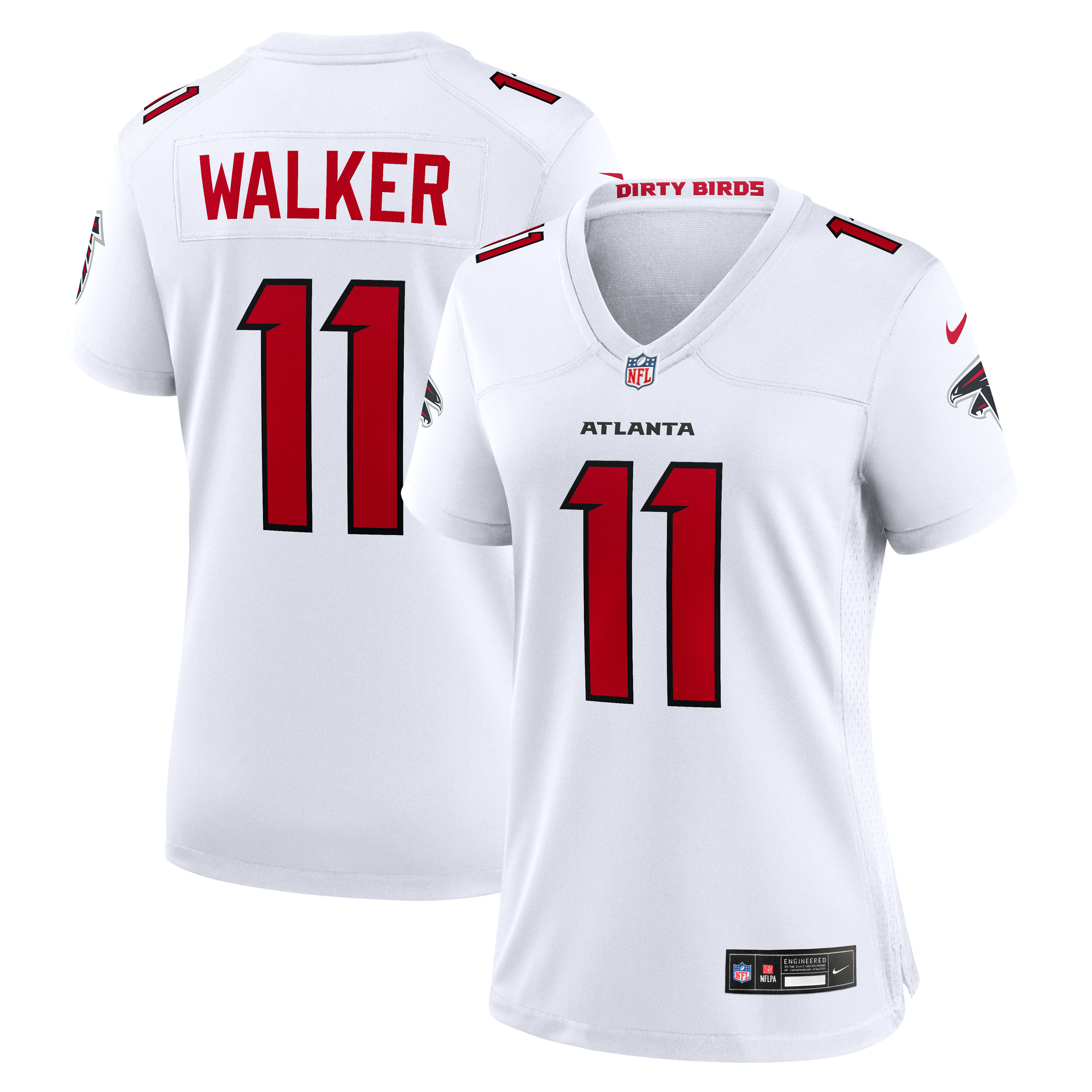 Jalon Walker Atlanta Falcons Game Jersey White NFL Football Fan Wear