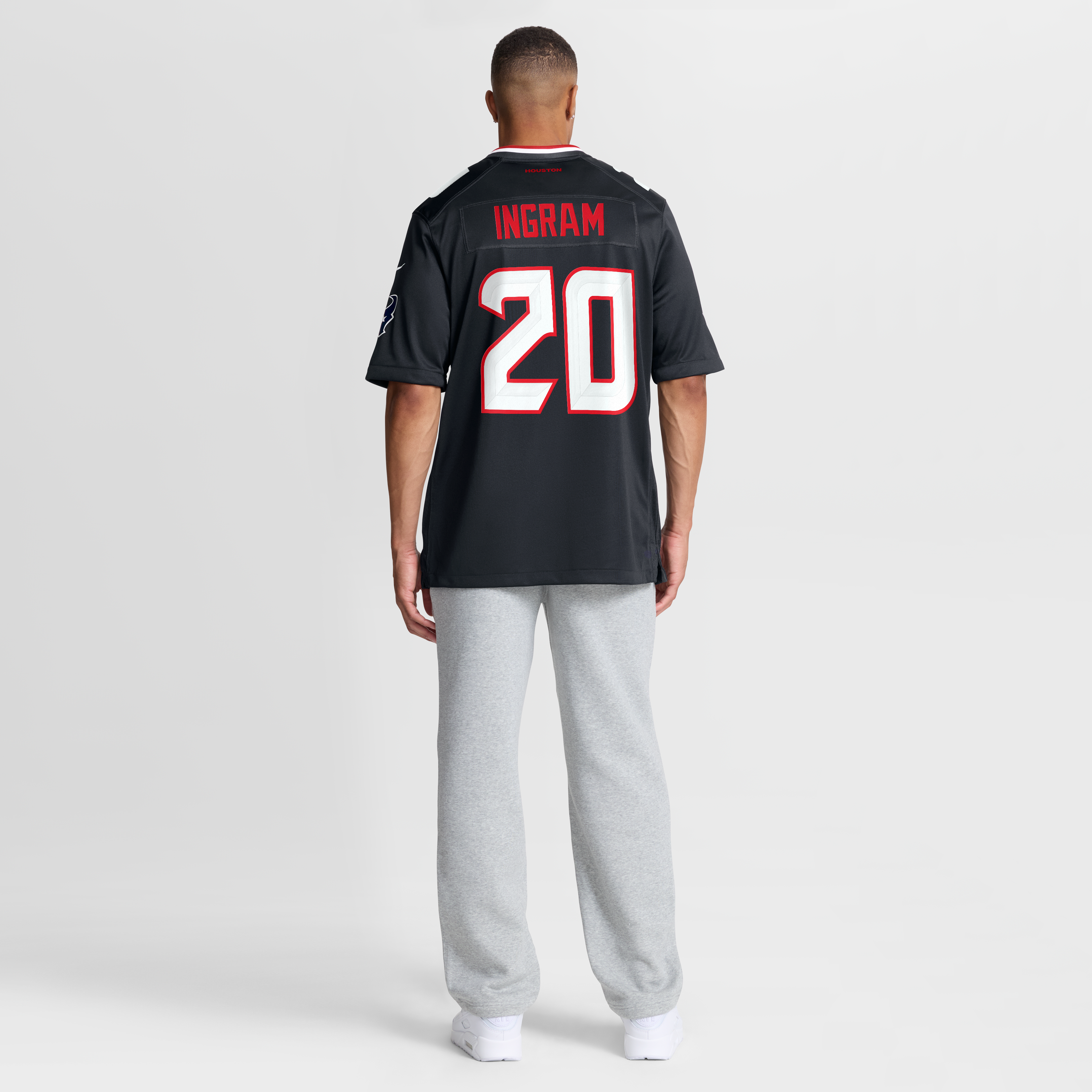 Ja'Marcus Ingram Houston Texans Game Jersey Navy NFL Football Fan Wear Ja'Marcus Ingram