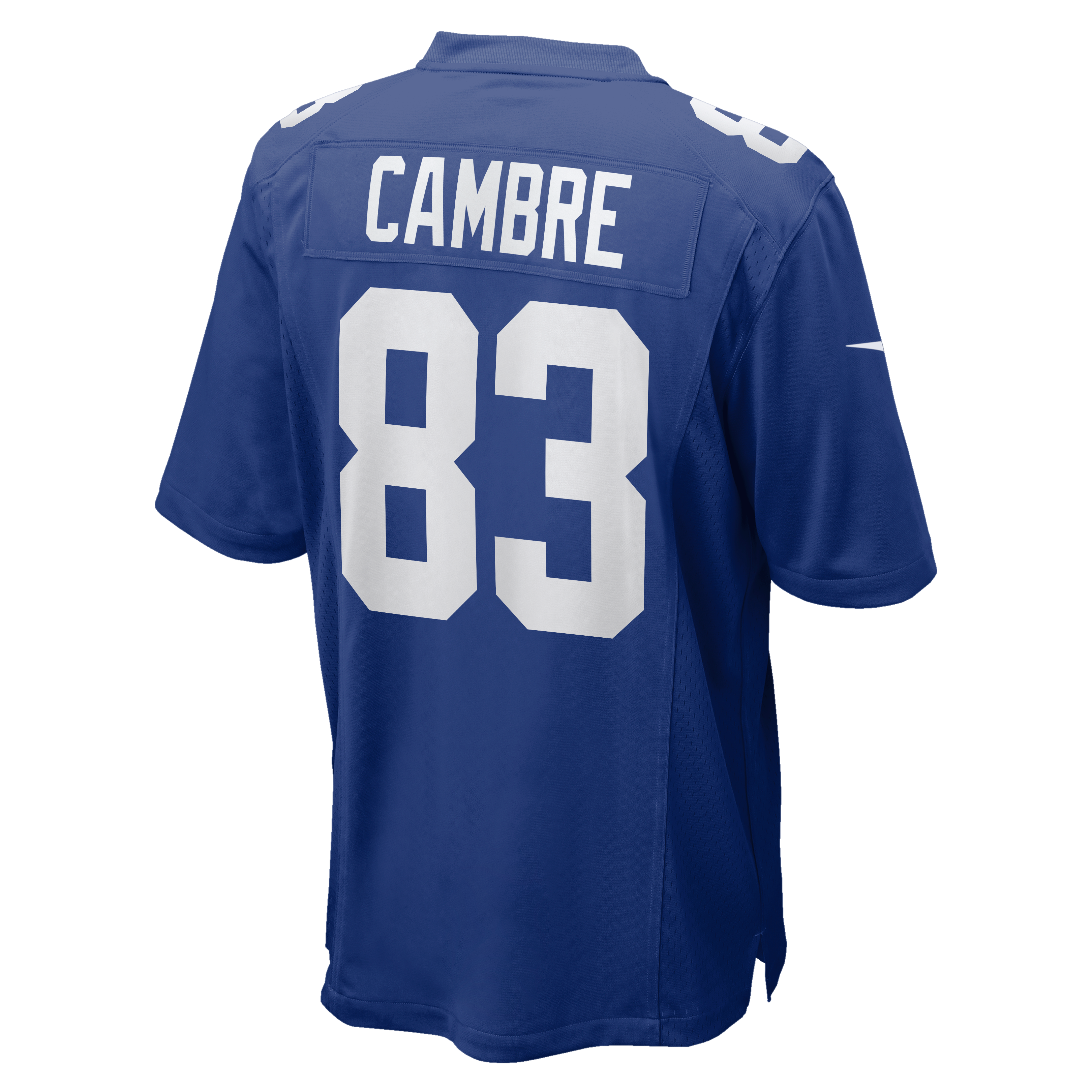 Dalen Cambre New York Giants Game Jersey Royal NFL Football Fan Wear Dalen Cambre