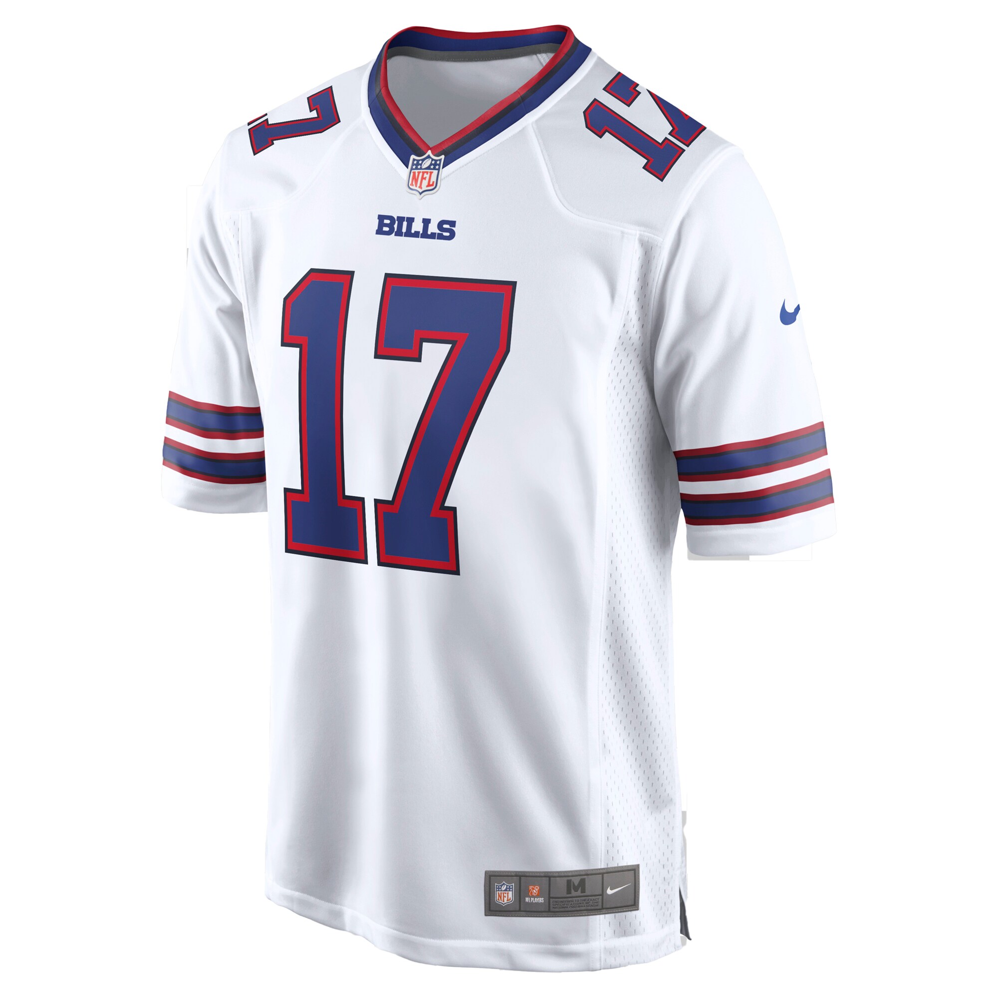 Josh Allen Buffalo Bills Player Jersey No.17 White NFL Football Fan Wear Josh Allen