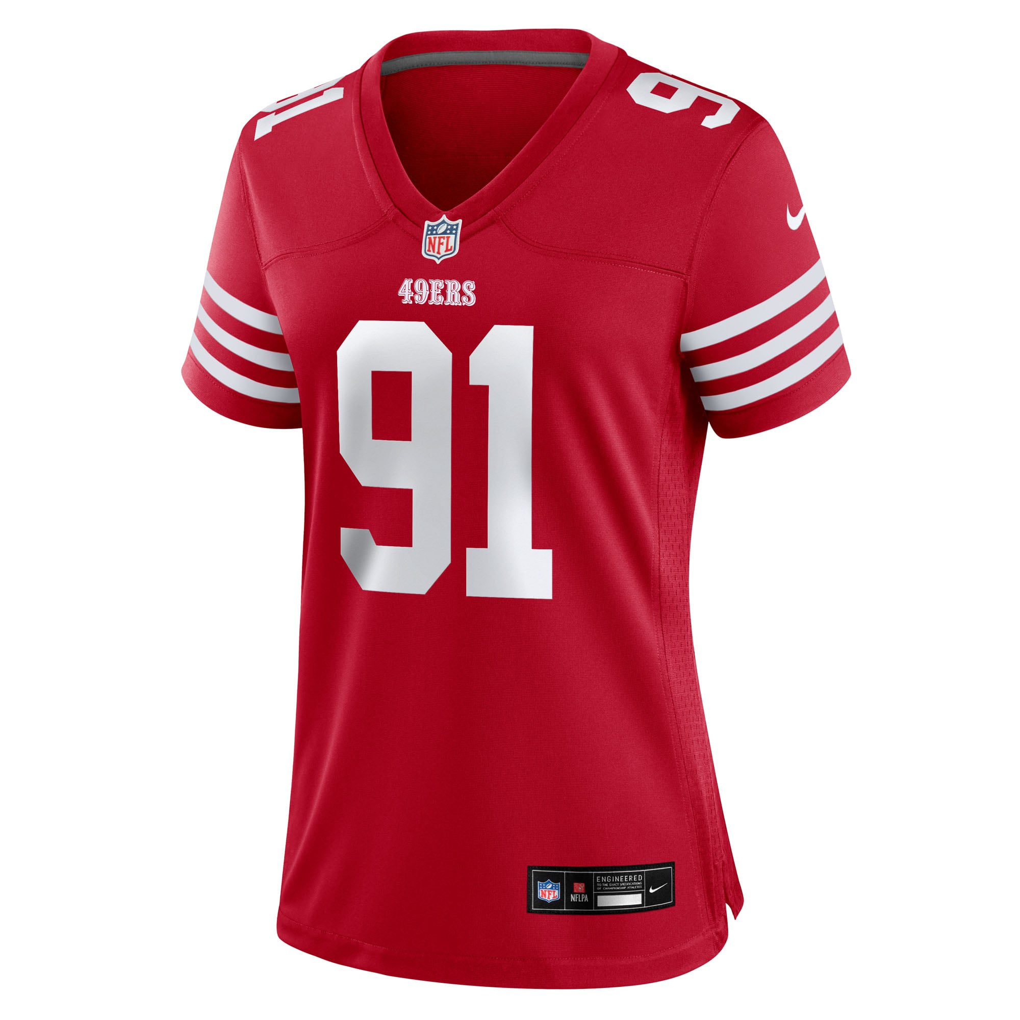 Sam Okuayinonu San Francisco 49ers Game Jersey Scarlet NFL Football Fan Wear