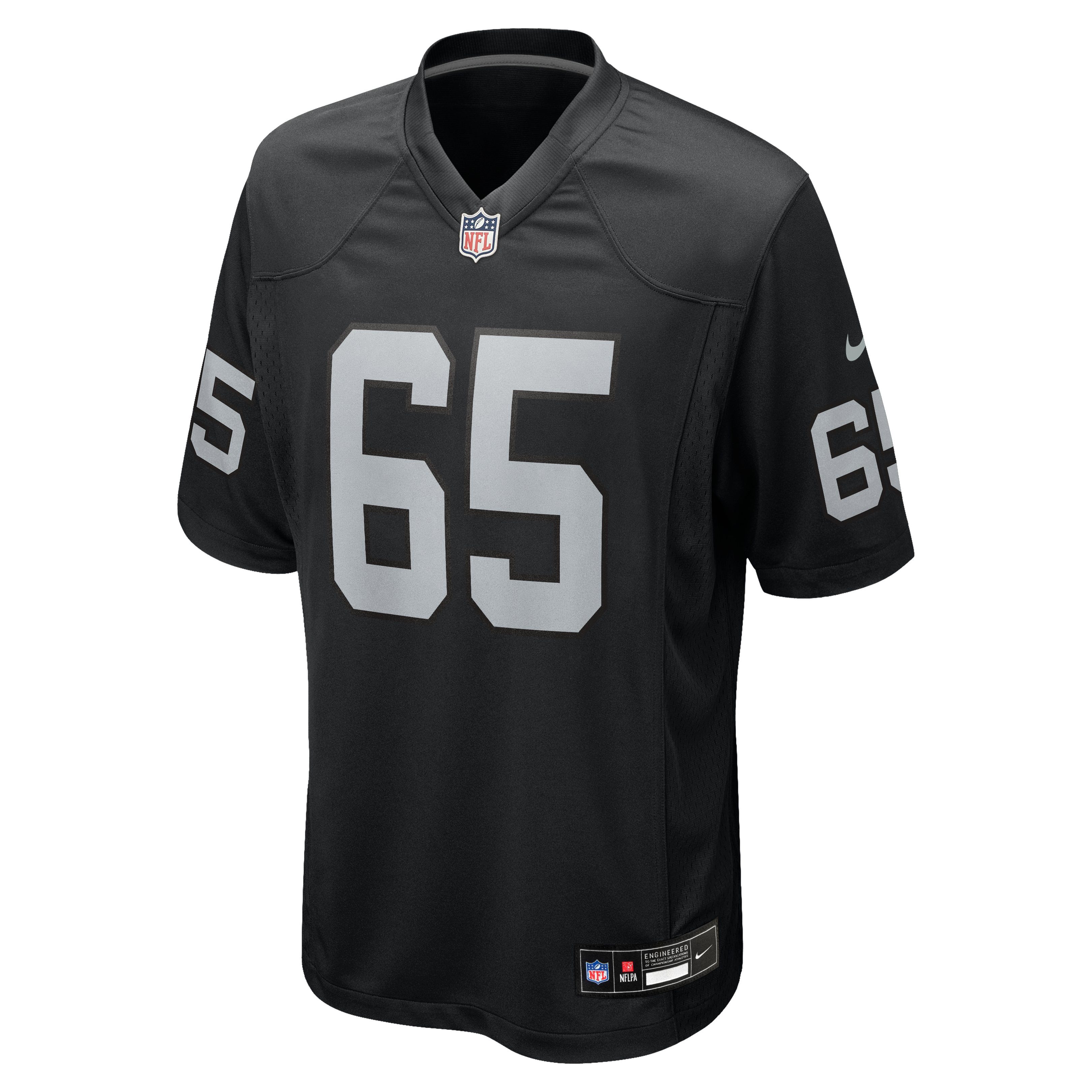 Alex Cappa Las Vegas Raiders Game Jersey Black NFL Football Fan Wear Alex Cappa