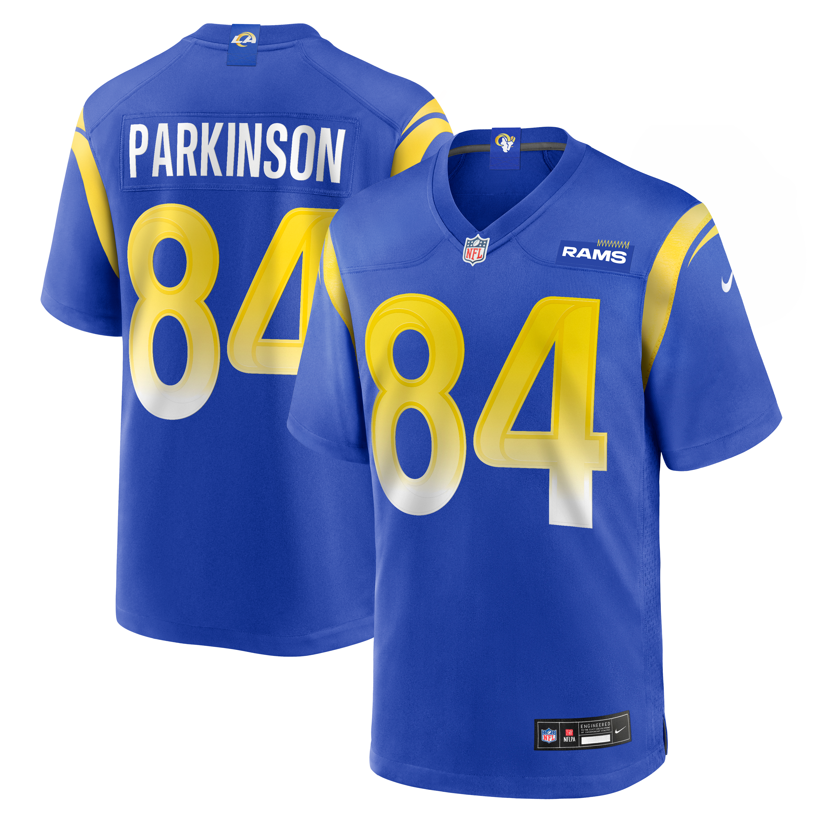 Colby Parkinson Los Angeles Rams Game Jersey Royal NFL Football Fan Wear