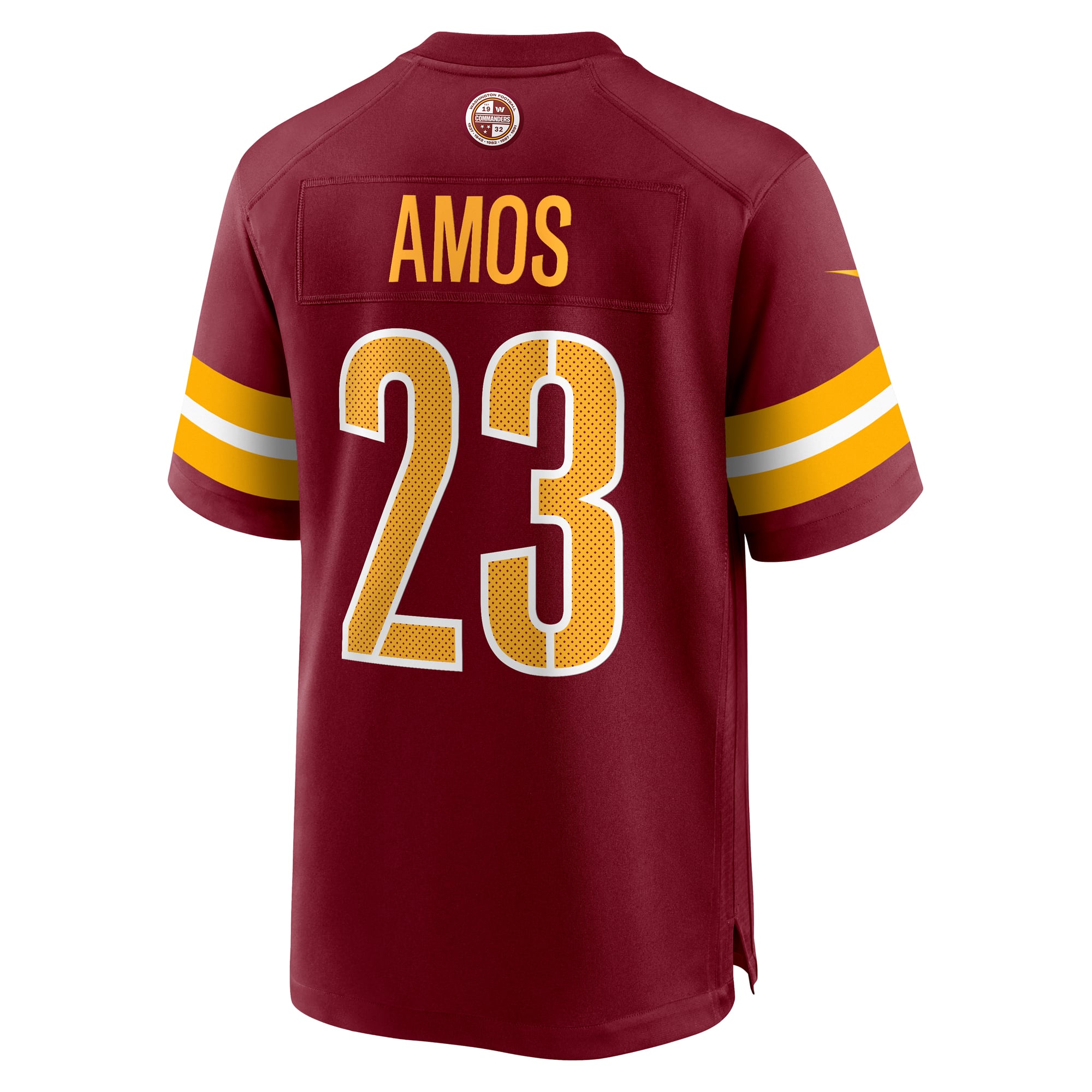 Trey Amos Washington Commanders Game Jersey Burgundy NFL Football Fan Wear Trey Amos