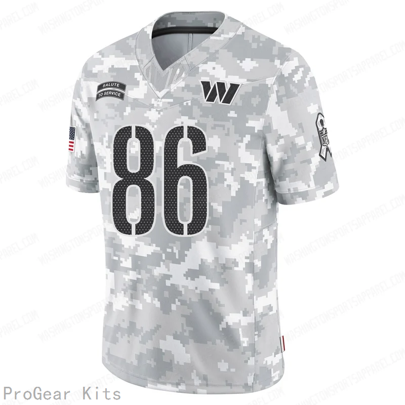 Jaden Bradley Washington Commanders Jersey No.86 Camo NFL Football Fan Wear Jaden Bradley