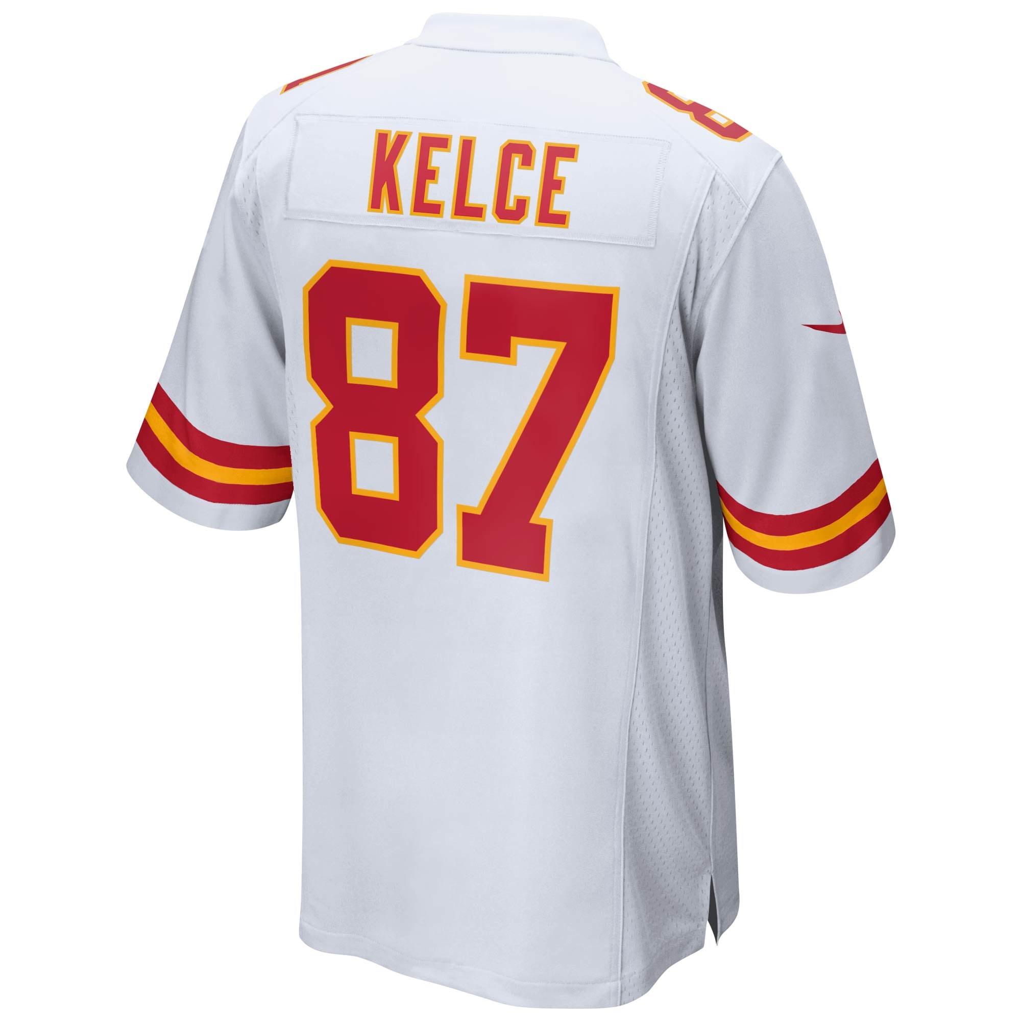 Travis Kelce Kansas City Chiefs Player Jersey White NFL Football Fan Wear Travis Kelce