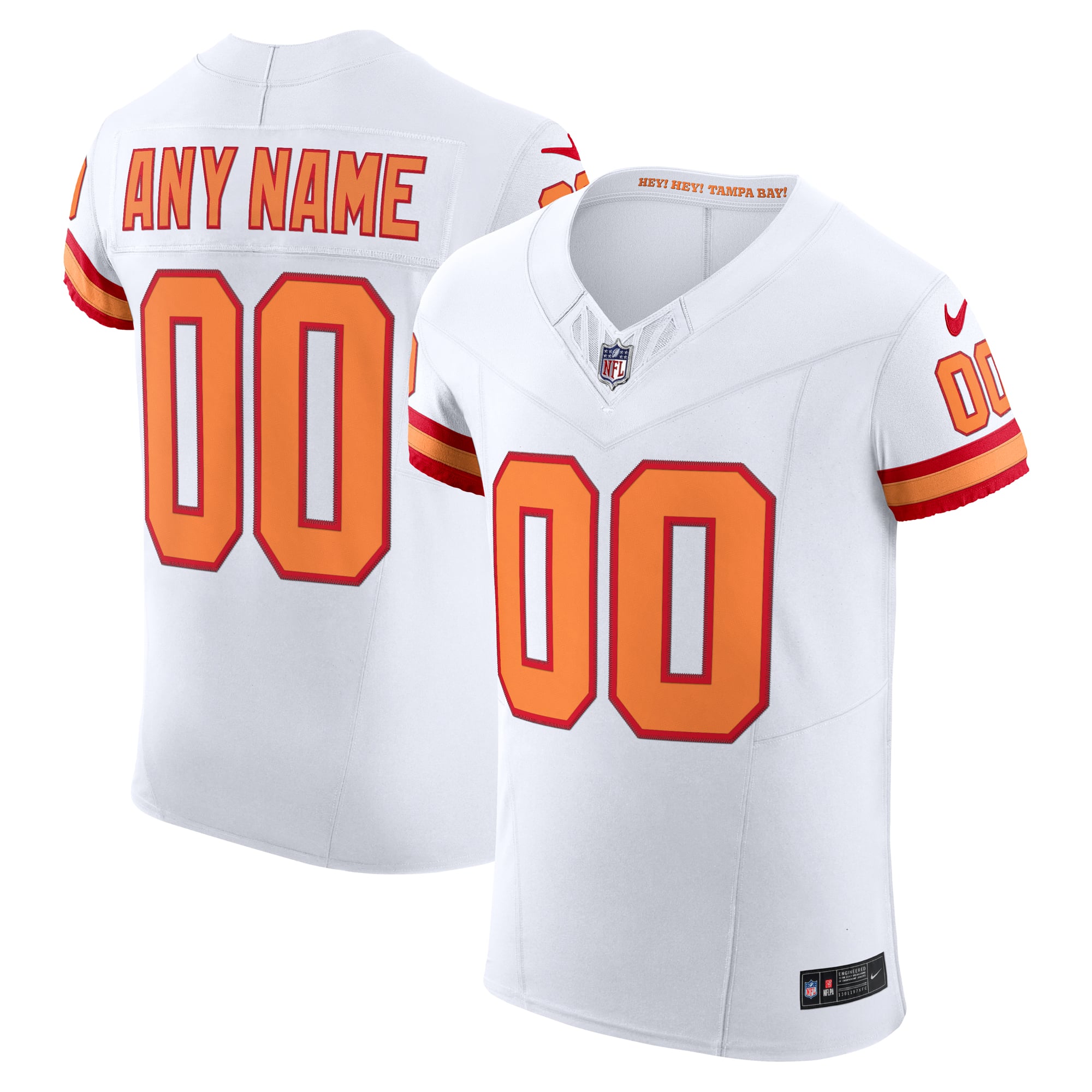 White Tampa Bay Buccaneers Custom Jersey White NFL Football Fan Wear