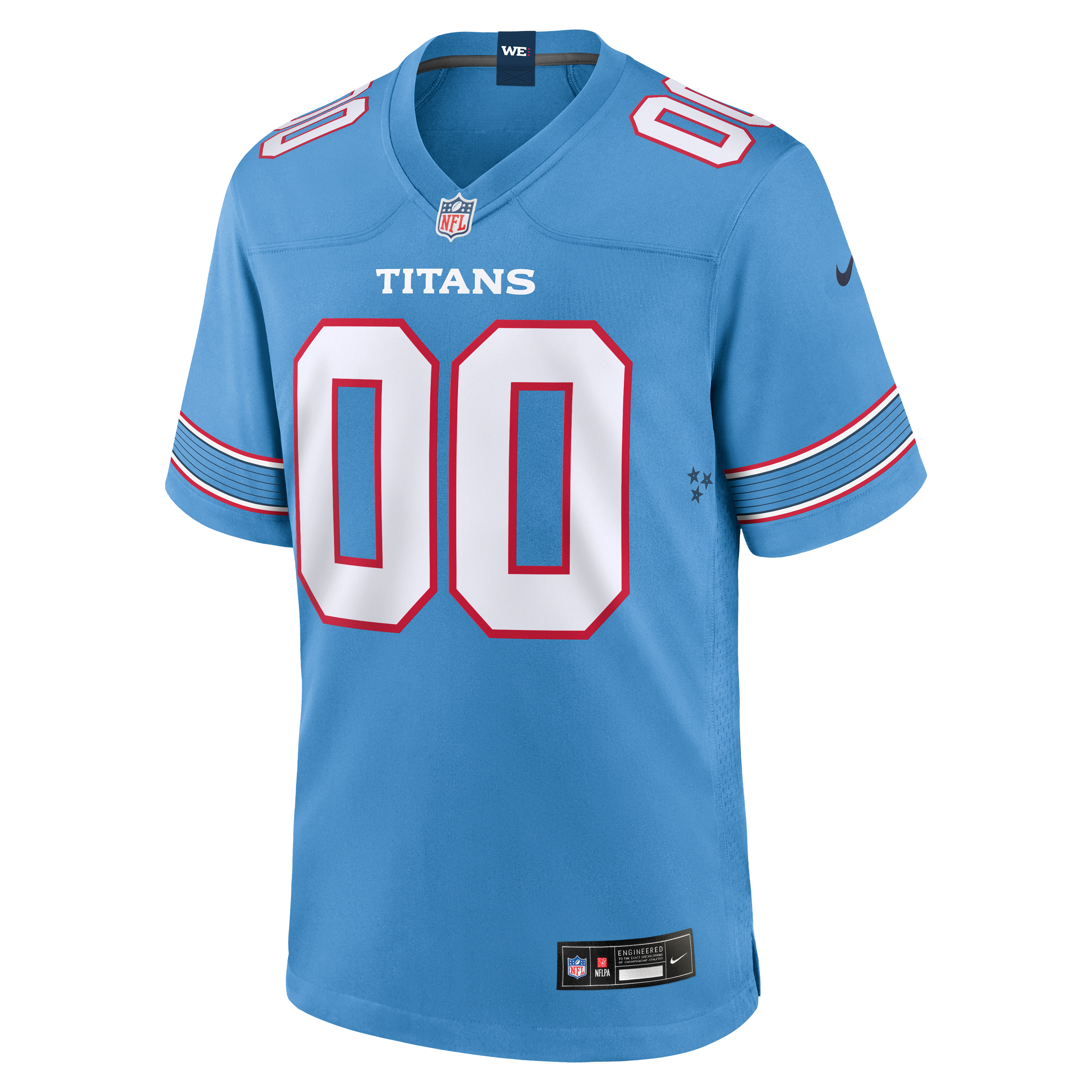 Tennessee Titans Custom Jersey Blue NFL Football Fan Wear Custom Number