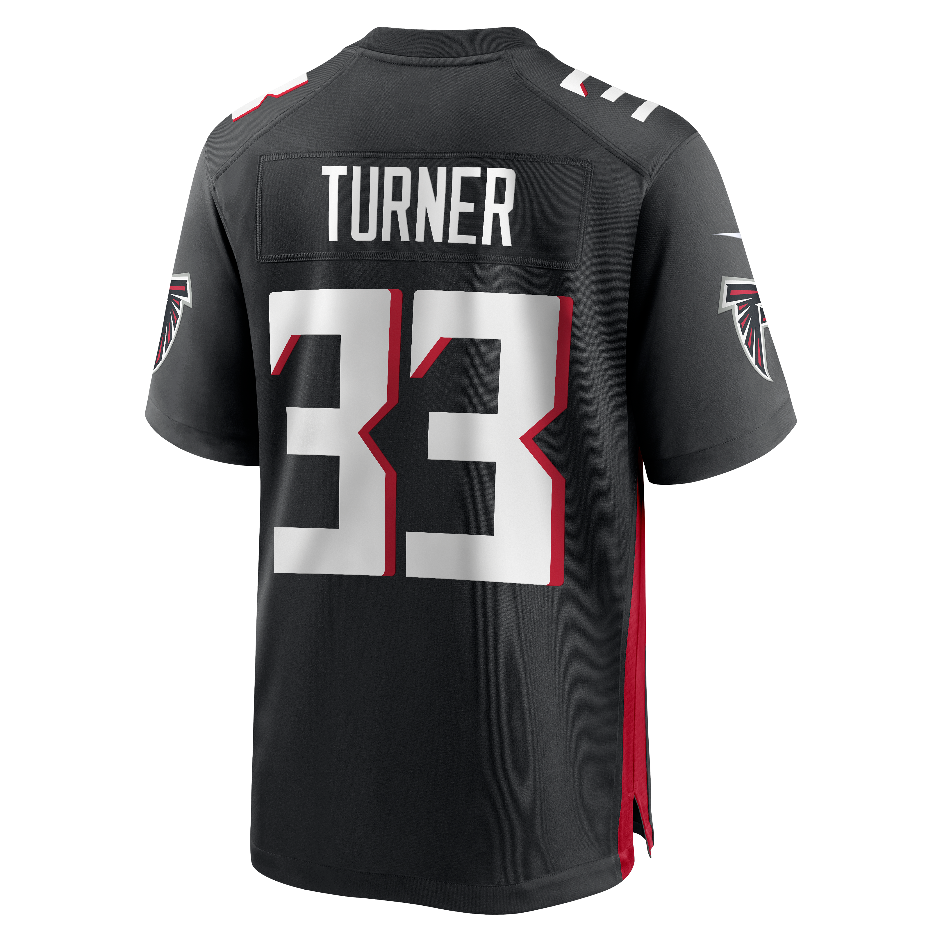 Michael Turner Retired Atlanta Falcons Player Jersey Black NFL Football Fan Wear Michael Turner Retired