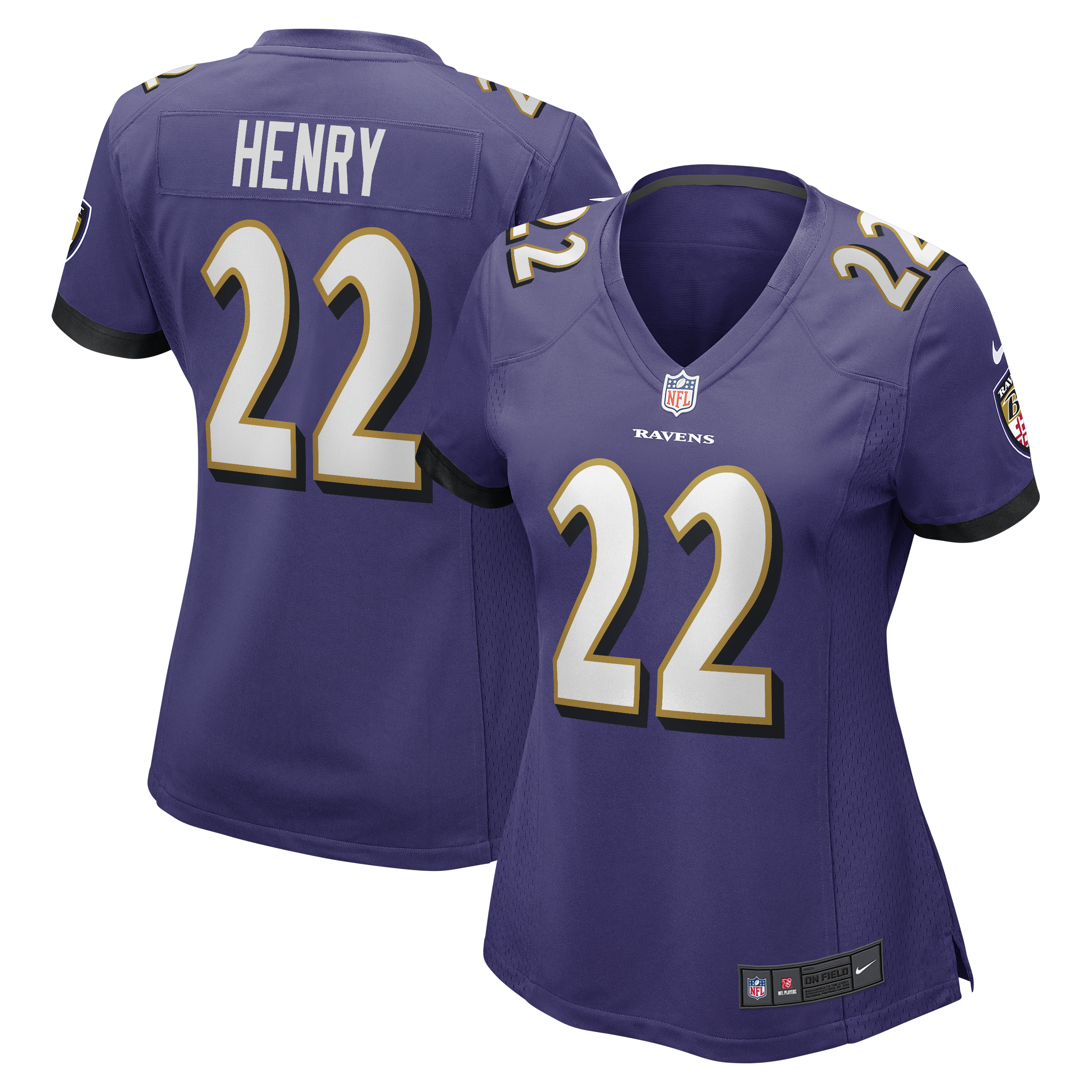 Derrick Henry Baltimore Ravens Player Jersey Purple NFL Football Fan Wear