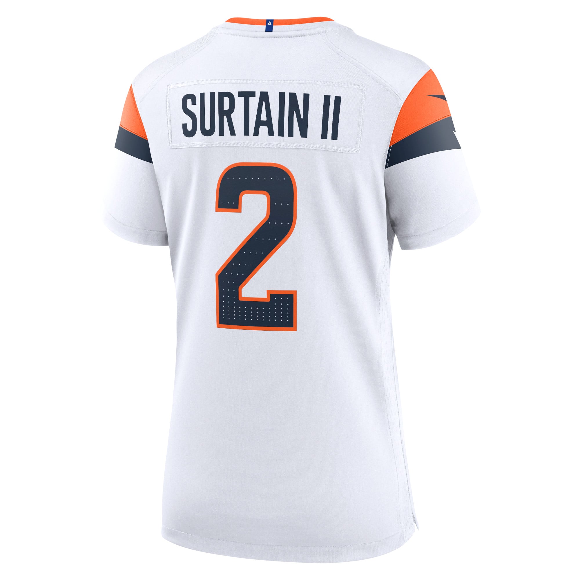Patrick Surtain Denver Broncos Game Jersey White NFL Football Fan Wear Patrick Surtain