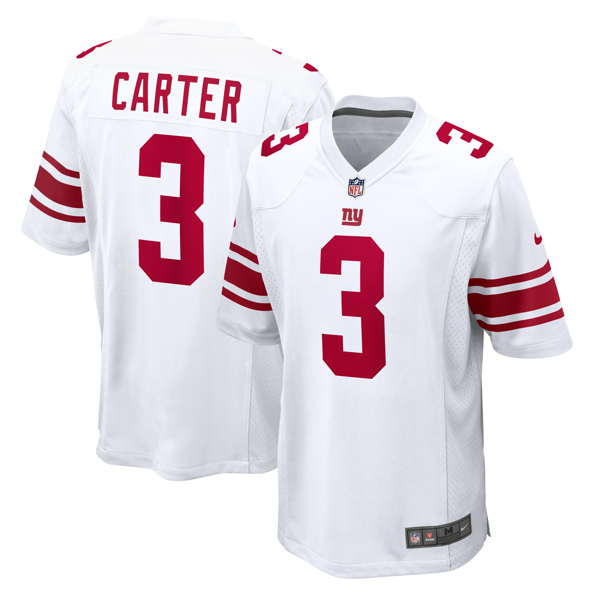 Abdul Carter New York Giants Game Jersey White NFL Football Fan Wear Abdul Carter