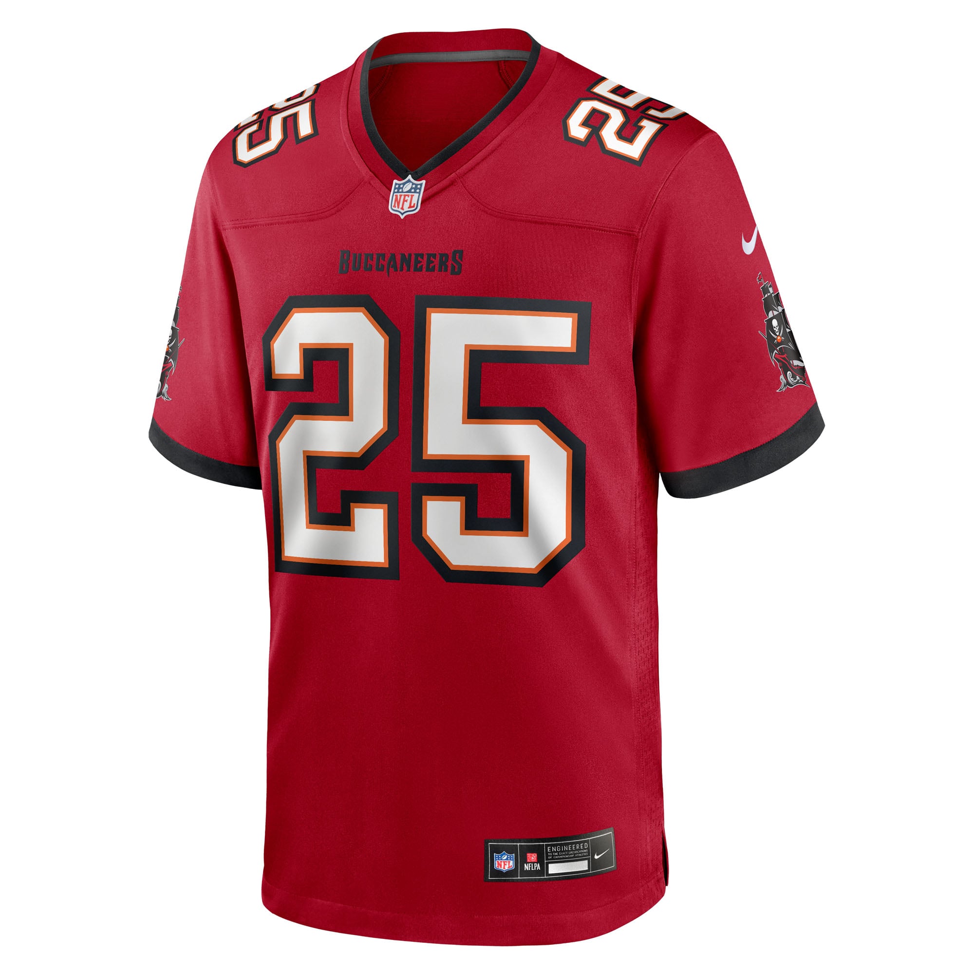 Jacob Parrish Tampa Bay Buccaneers Game Jersey Red NFL Football Fan Wear
