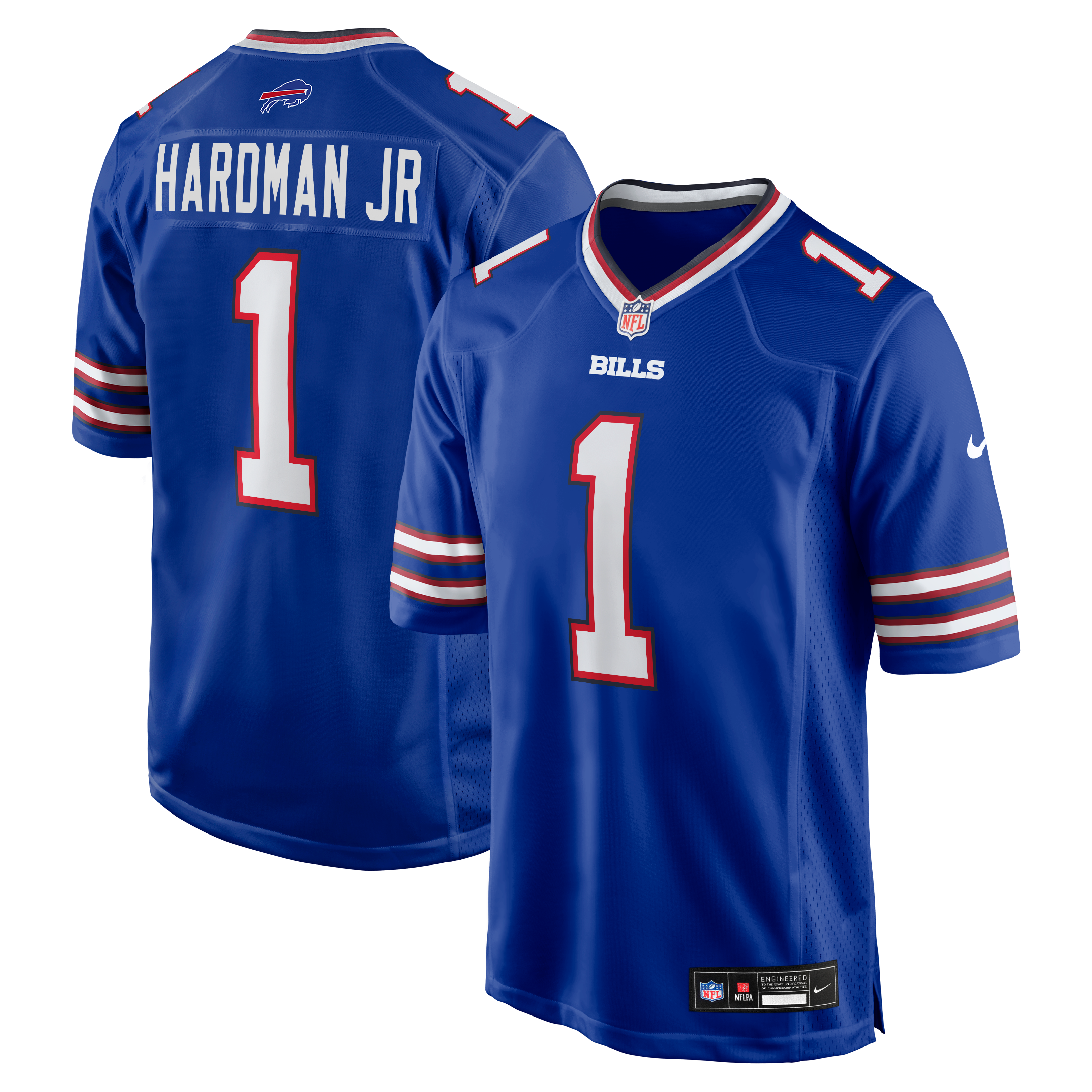 Mecole Hardman Buffalo Bills Game Jersey Royal NFL Football Fan Wear