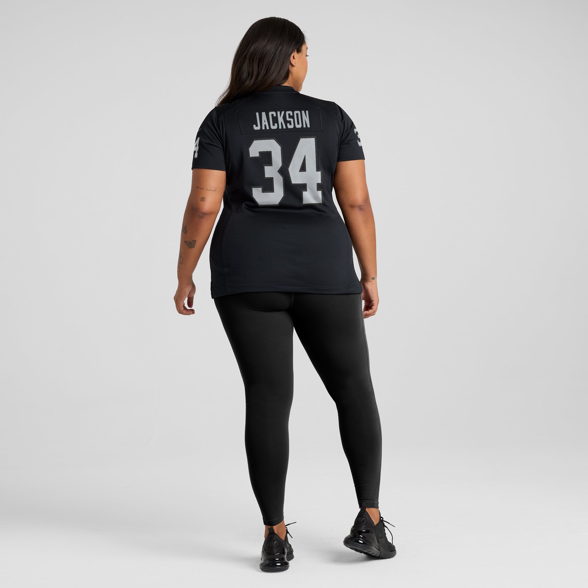 Retired Bo Jackson Las Vegas Raiders Player Jersey NFL Football Fan Wear Retired Bo Jackson