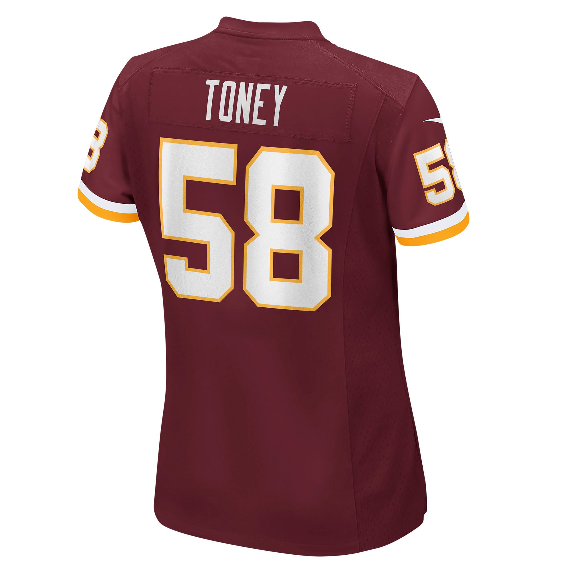 Shaka Toney Washington Commanders Game Jersey Burgundy NFL Football Fan Wear Shaka Toney