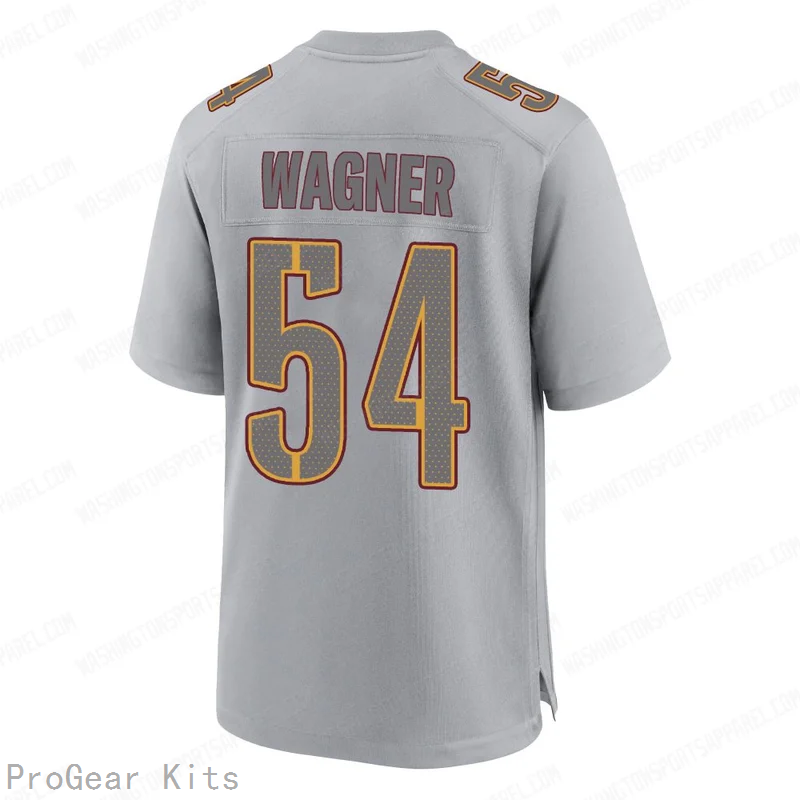 Bobby Wagner Atmosphere Washington Commanders Game Jersey No.54 Gray NFL Football Fan Wear Bobby Wagner Atmosphere