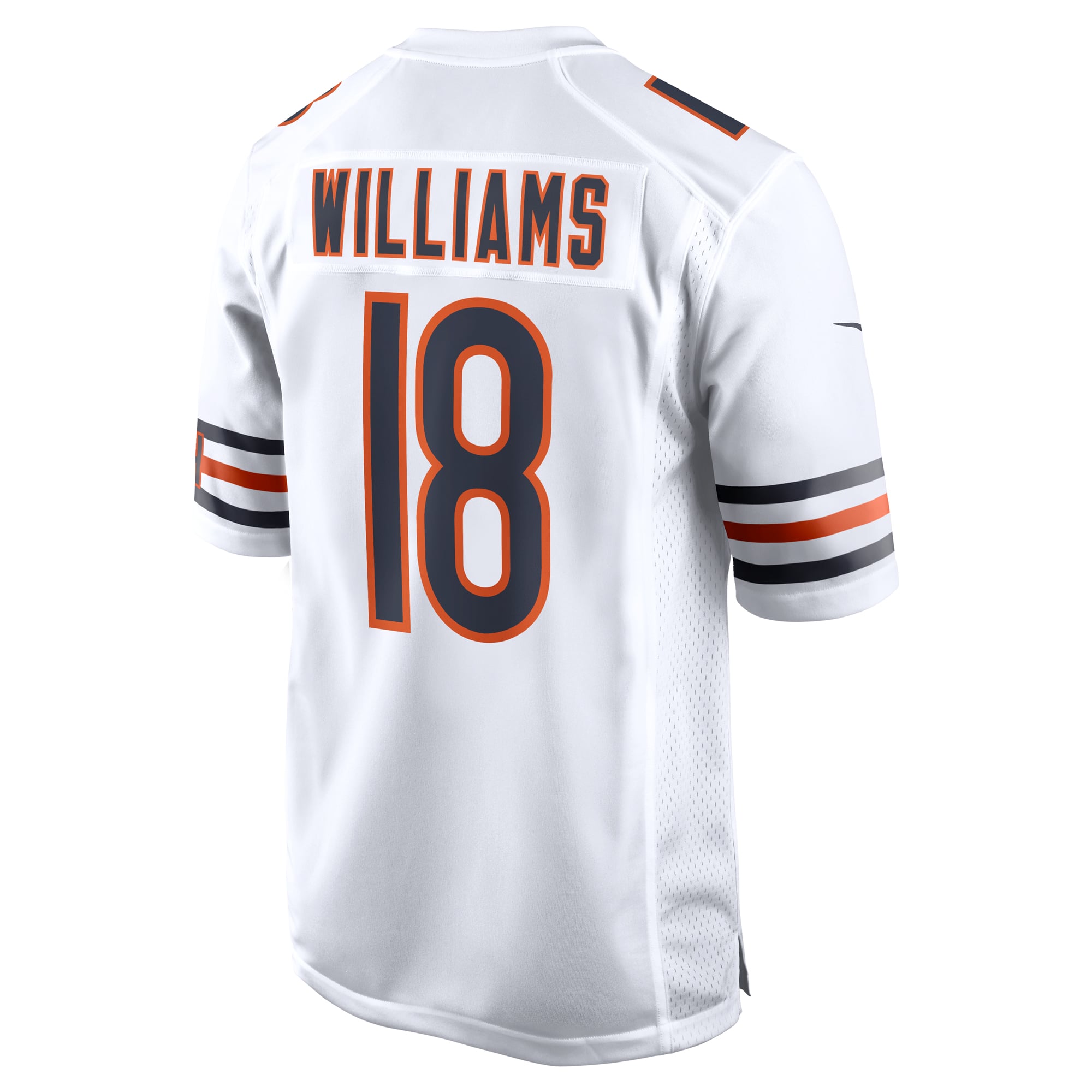 Round Pick Caleb Chicago Bears Player Jersey White NFL Football Fan Wear