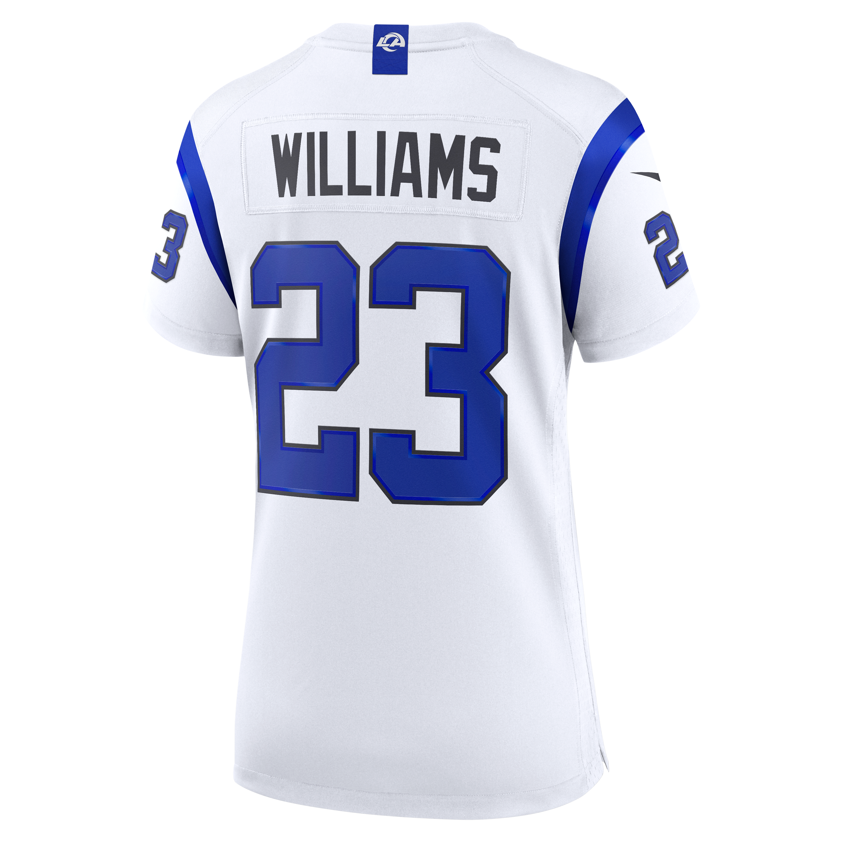 Kyren Williams Fearsome Los Angeles Rams Game Jersey White NFL Football Fan Wear