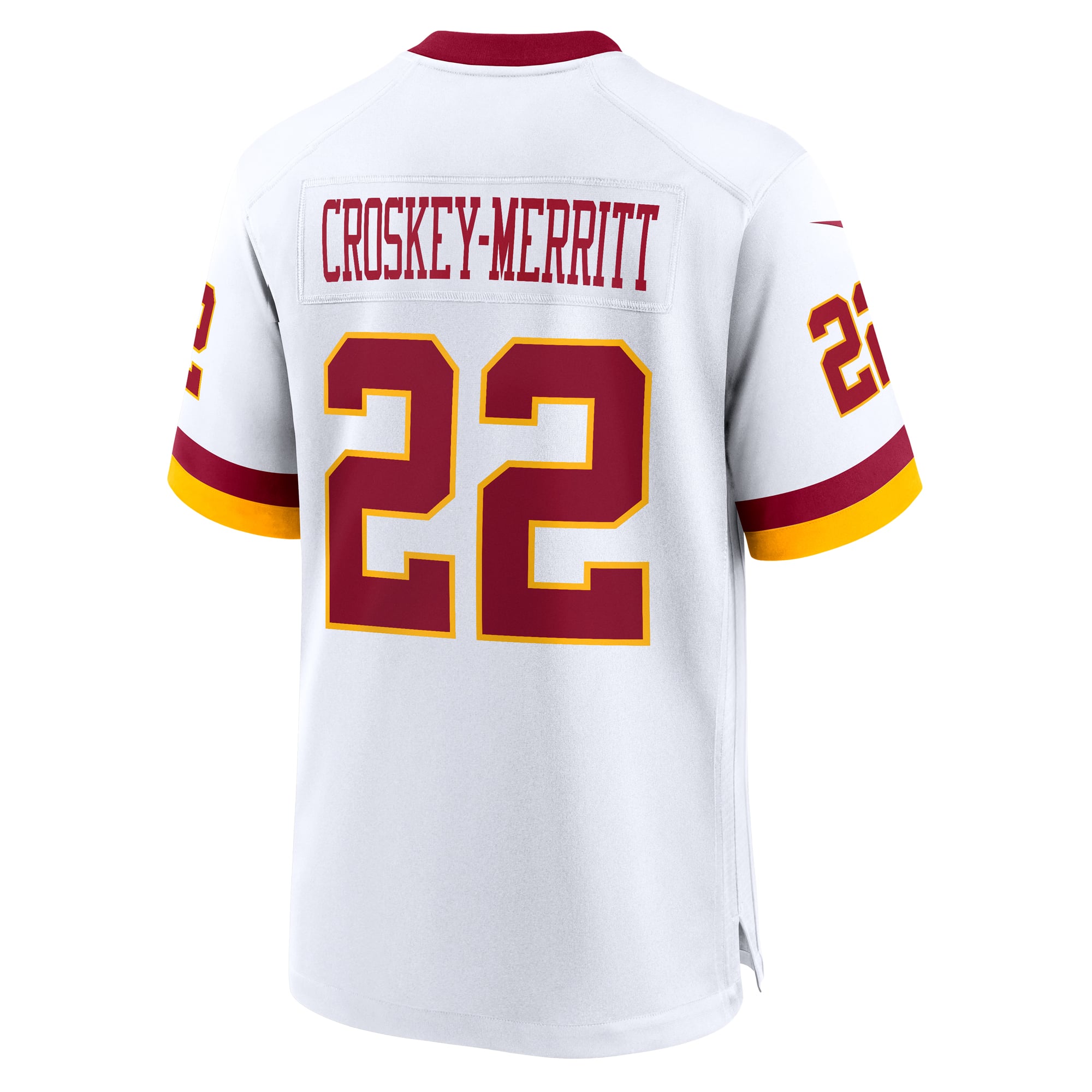 Jacory Croskey-Merritt Washington Commanders Game Jersey White NFL Football Fan Wear Jacory Croskey-Merritt