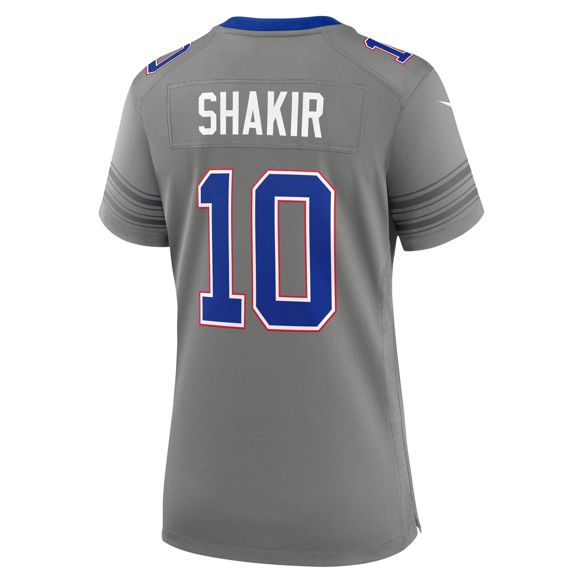 Khalil Shakir Buffalo Bills Game Jersey Gray NFL Football Fan Wear Khalil Shakir