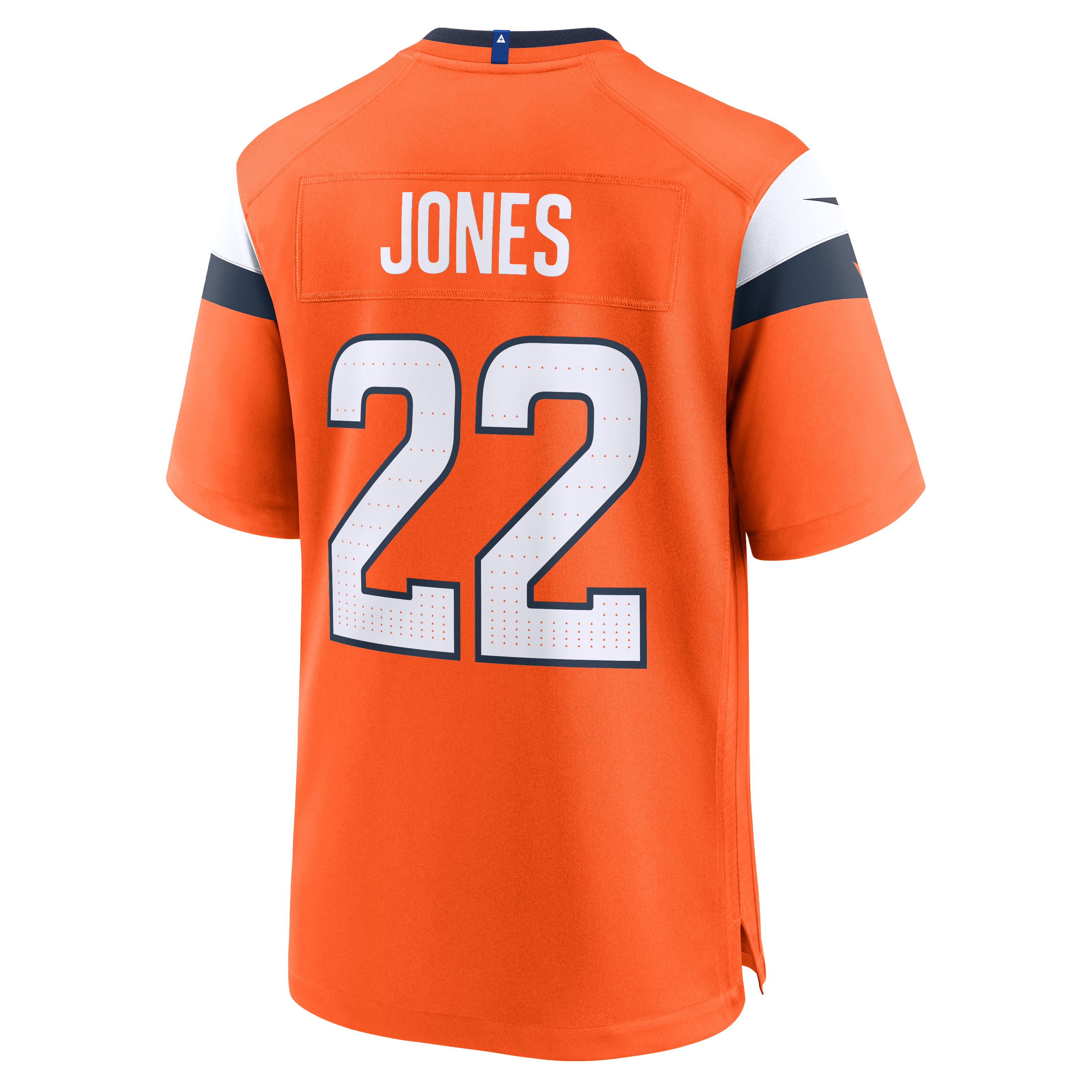 Brandon Jones Denver Broncos Game Jersey Orange NFL Football Fan Wear