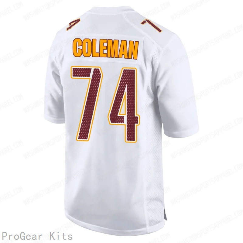 Brandon Coleman Tundra Washington Commanders Game Jersey No.74 White NFL Football Fan Wear
