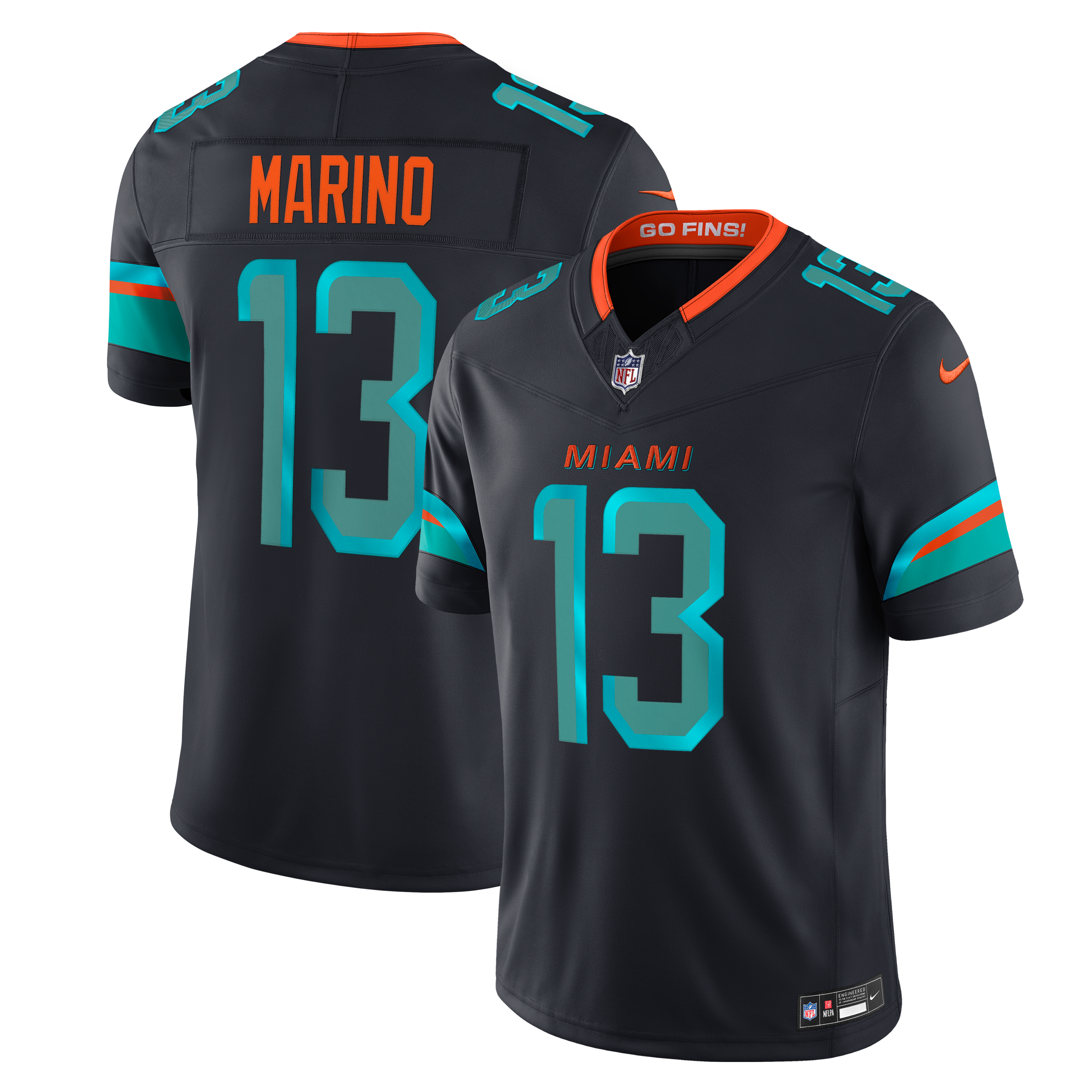 Dan Marino Miami Dolphins Limited Jersey Navy NFL Football Fan Wear