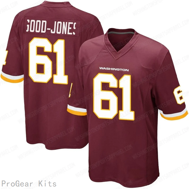 Julian Good Jones Washington Commanders Legend Jersey No.61 Burgundy NFL Football Fan Wear