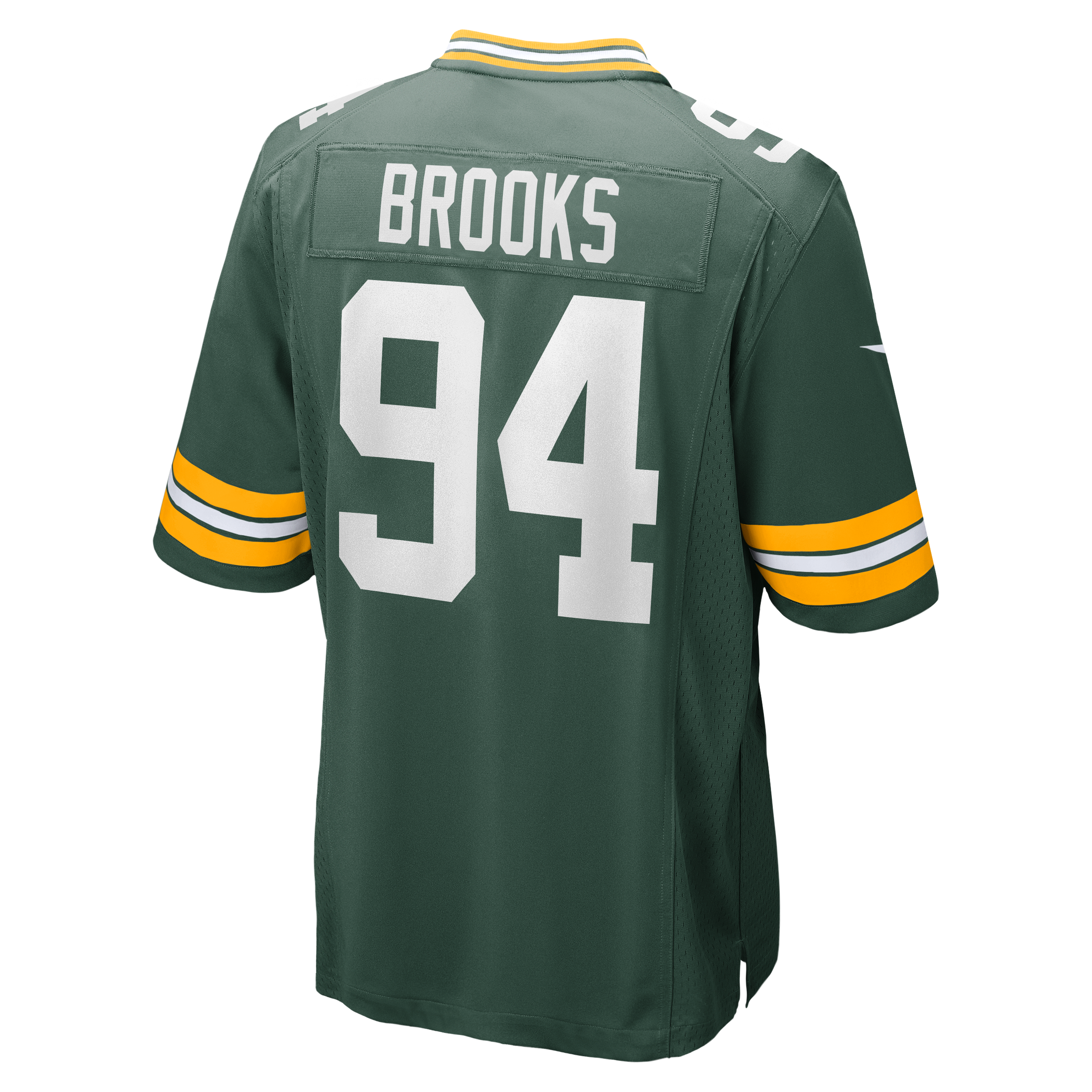 Karl Brooks Green Bay Packers Game Jersey Green NFL Football Fan Wear Karl Brooks