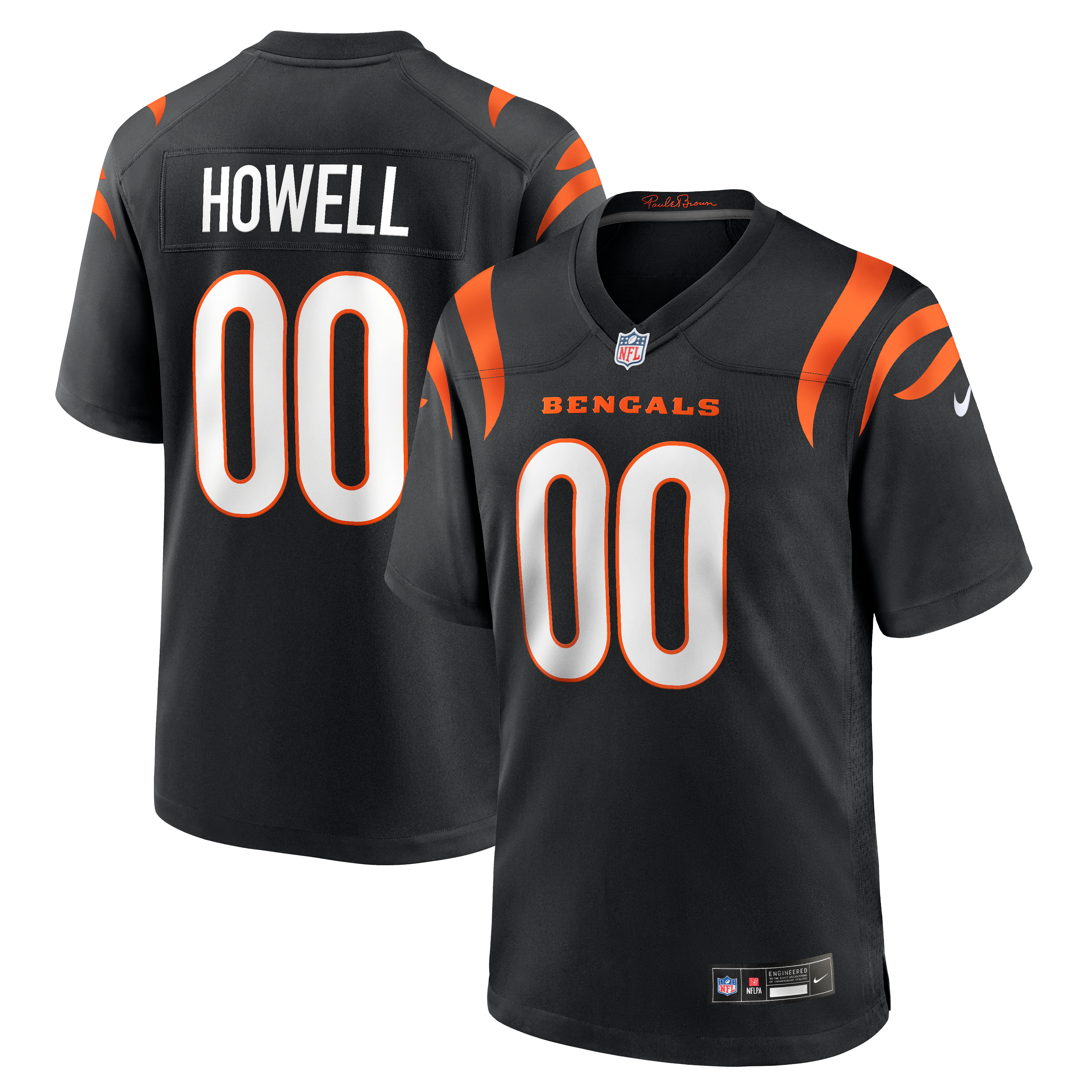 Cashius Howell Cincinnati Bengals Game Jersey Black NFL Football Fan Wear