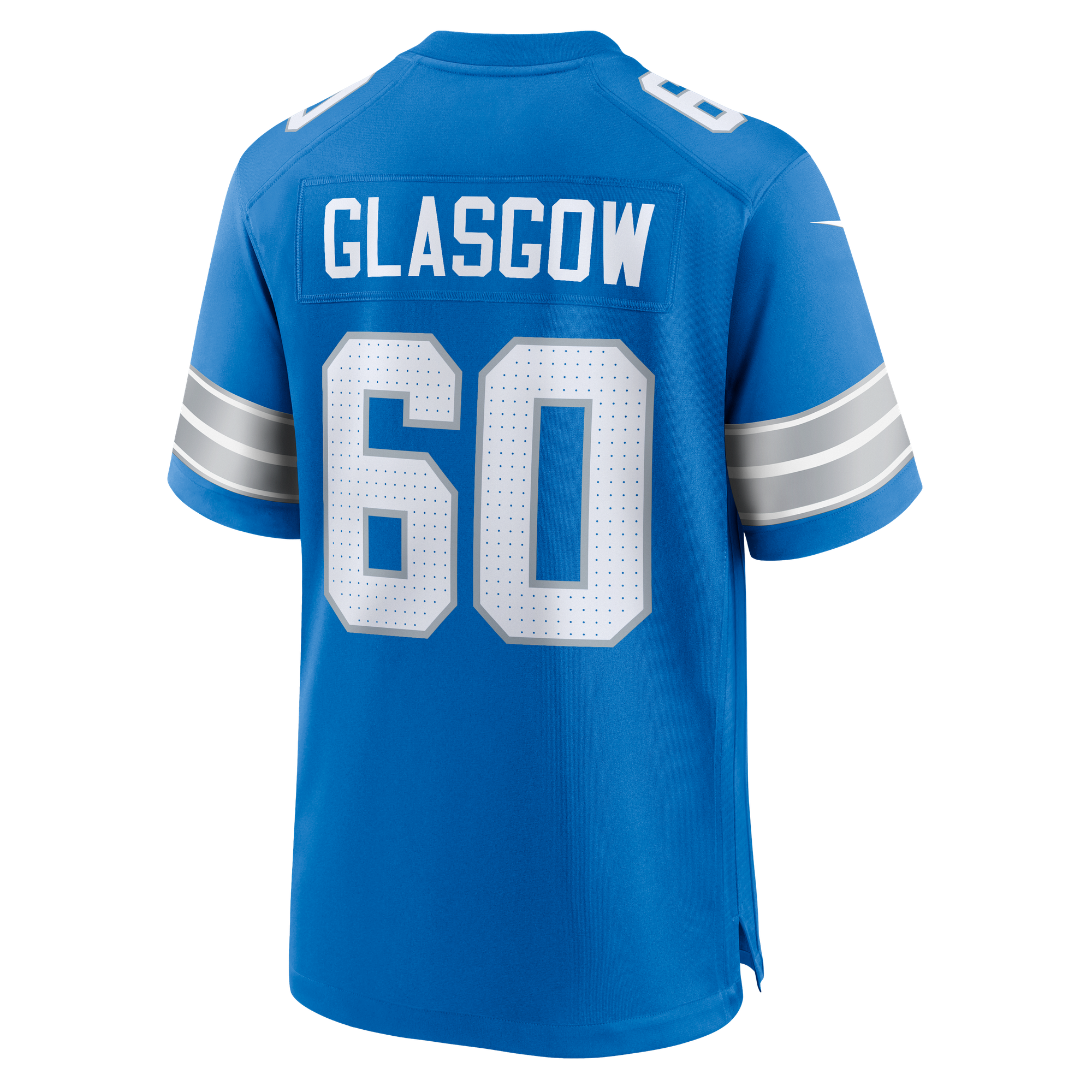 Graham Glasgow Detroit Lions Game Jersey Blue NFL Football Fan Wear