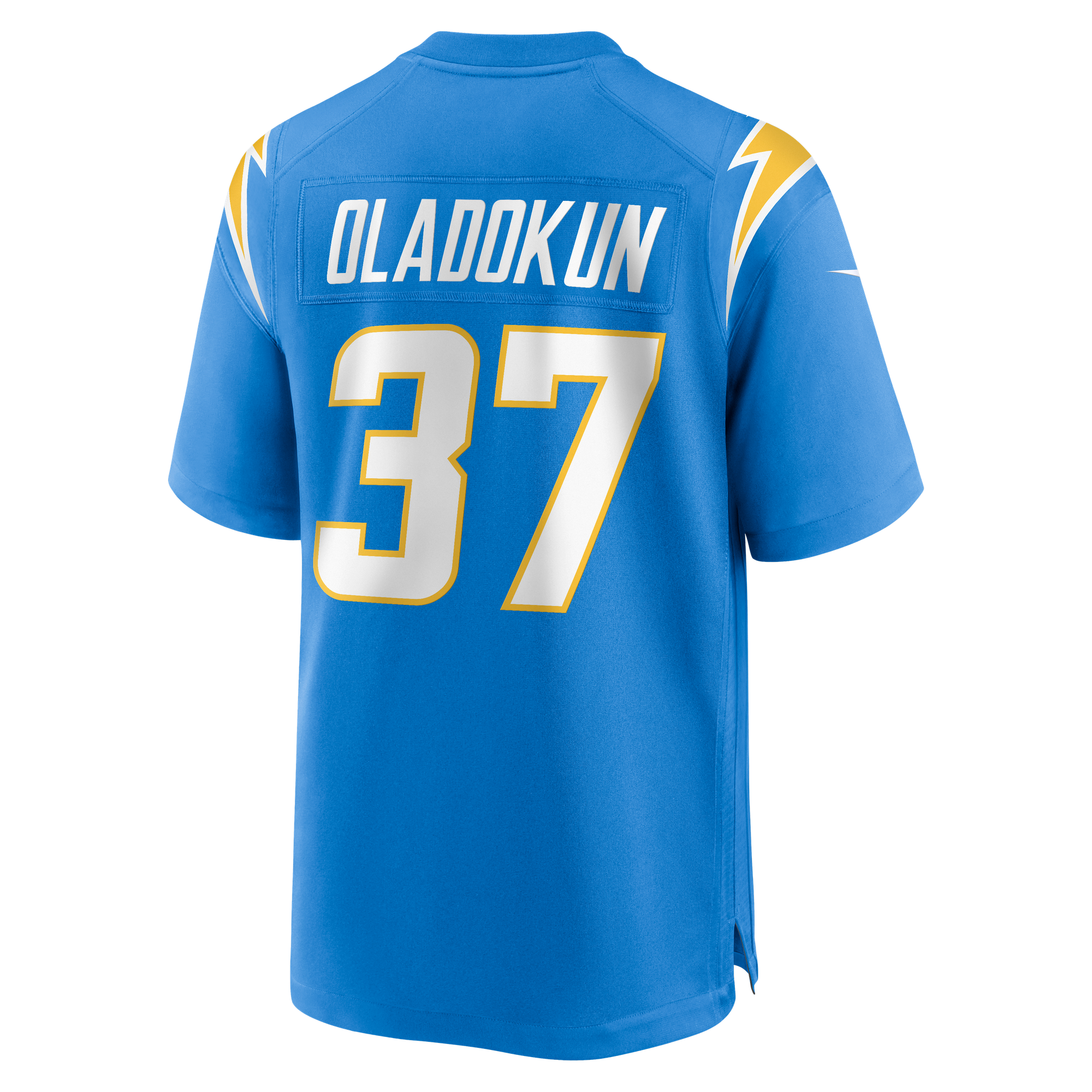 Jordan Oladokun Los Angeles Chargers Game Jersey Powder Blue NFL Football Fan Wear