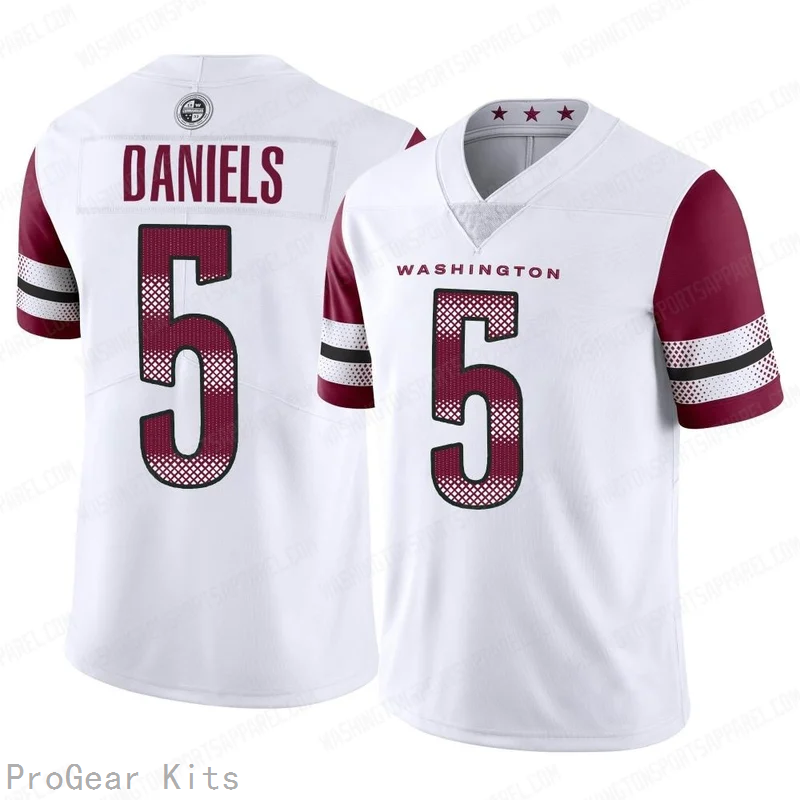 Jayden Daniels Washington Commanders Jersey No.5 White NFL Football Fan Wear