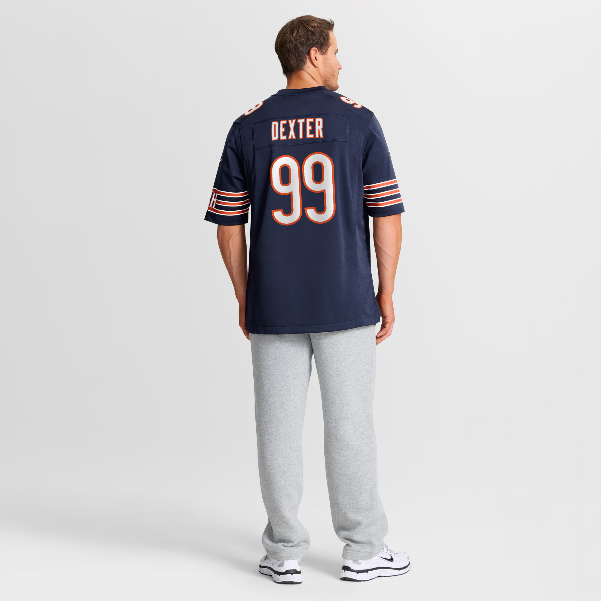 Gervon Dexter Sr Chicago Bears Game Jersey Navy NFL Football Fan Wear