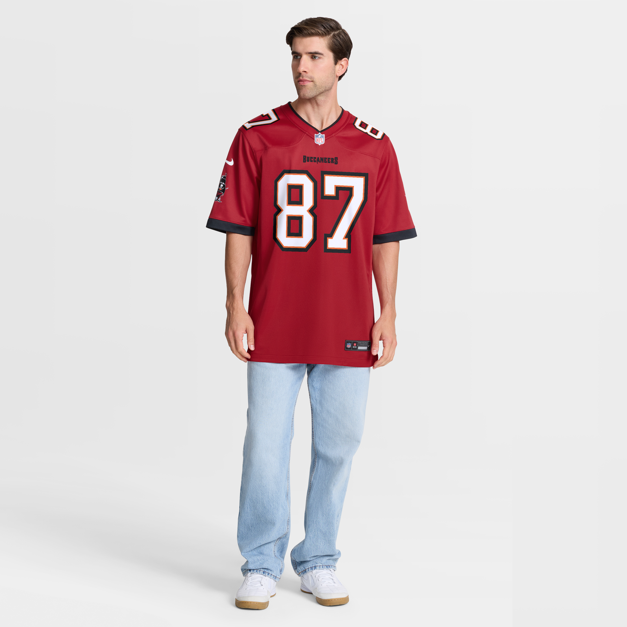 Payne Durham Tampa Bay Buccaneers Game Jersey Red NFL Football Fan Wear