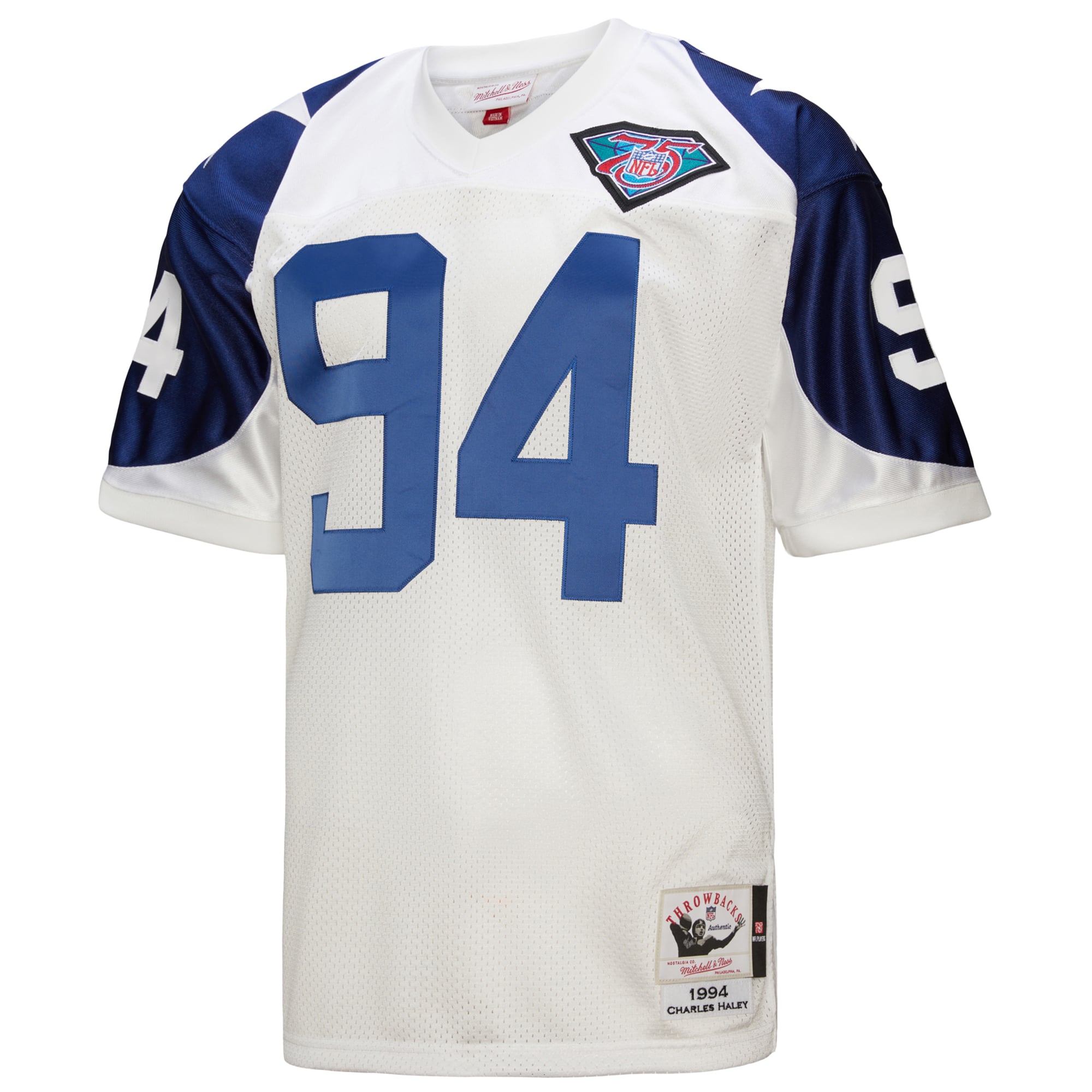 Retired Charles Haley Dallas Cowboys Player Jersey White NFL Football Fan Wear