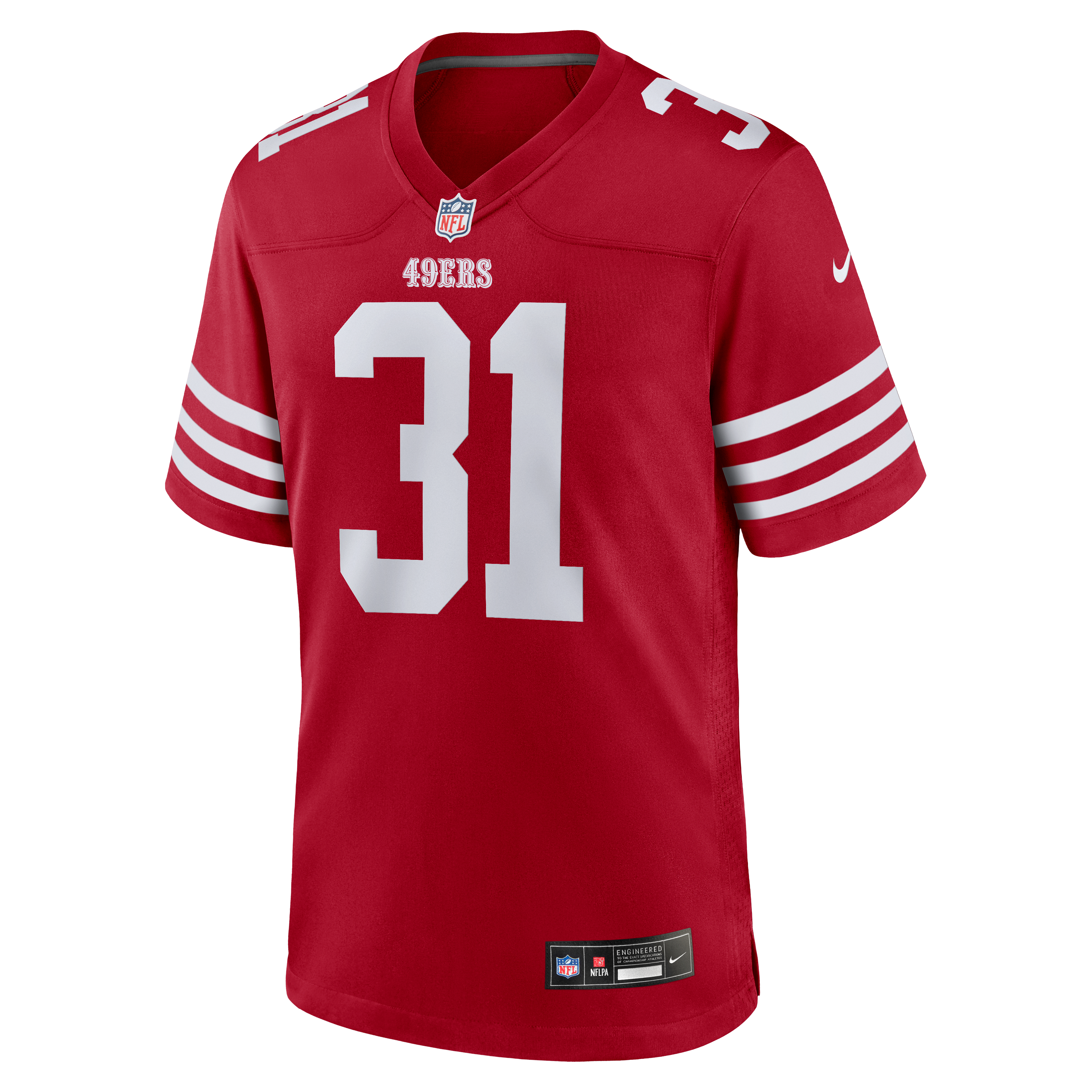 Isaac Guerendo San Francisco 49ers Game Jersey Scarlet NFL Football Fan Wear