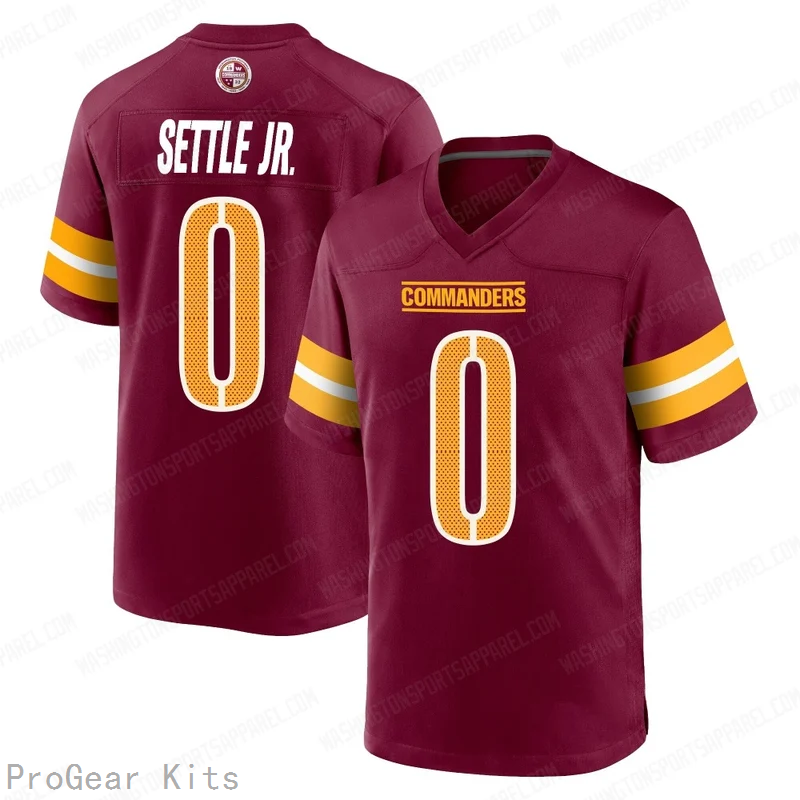 Tim Settle Jr Washington Commanders Legend Jersey No.0 Burgundy NFL Football Fan Wear Tim Settle Jr