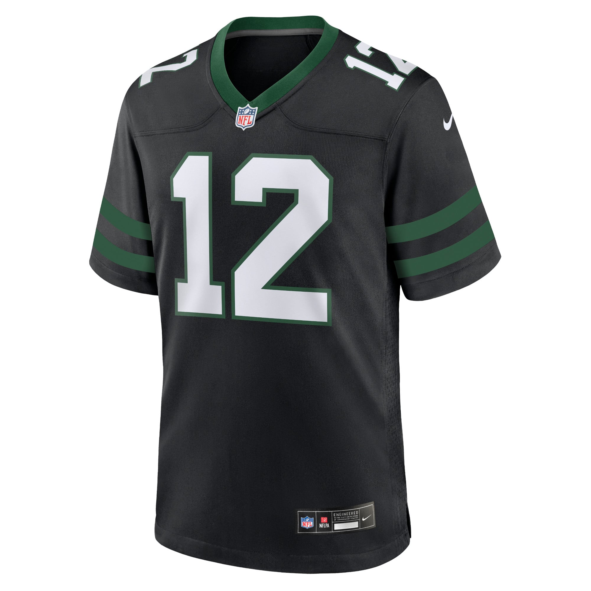 Joe Namath Retired New York Jets Game Jersey Black NFL Football Fan Wear Joe Namath Retired